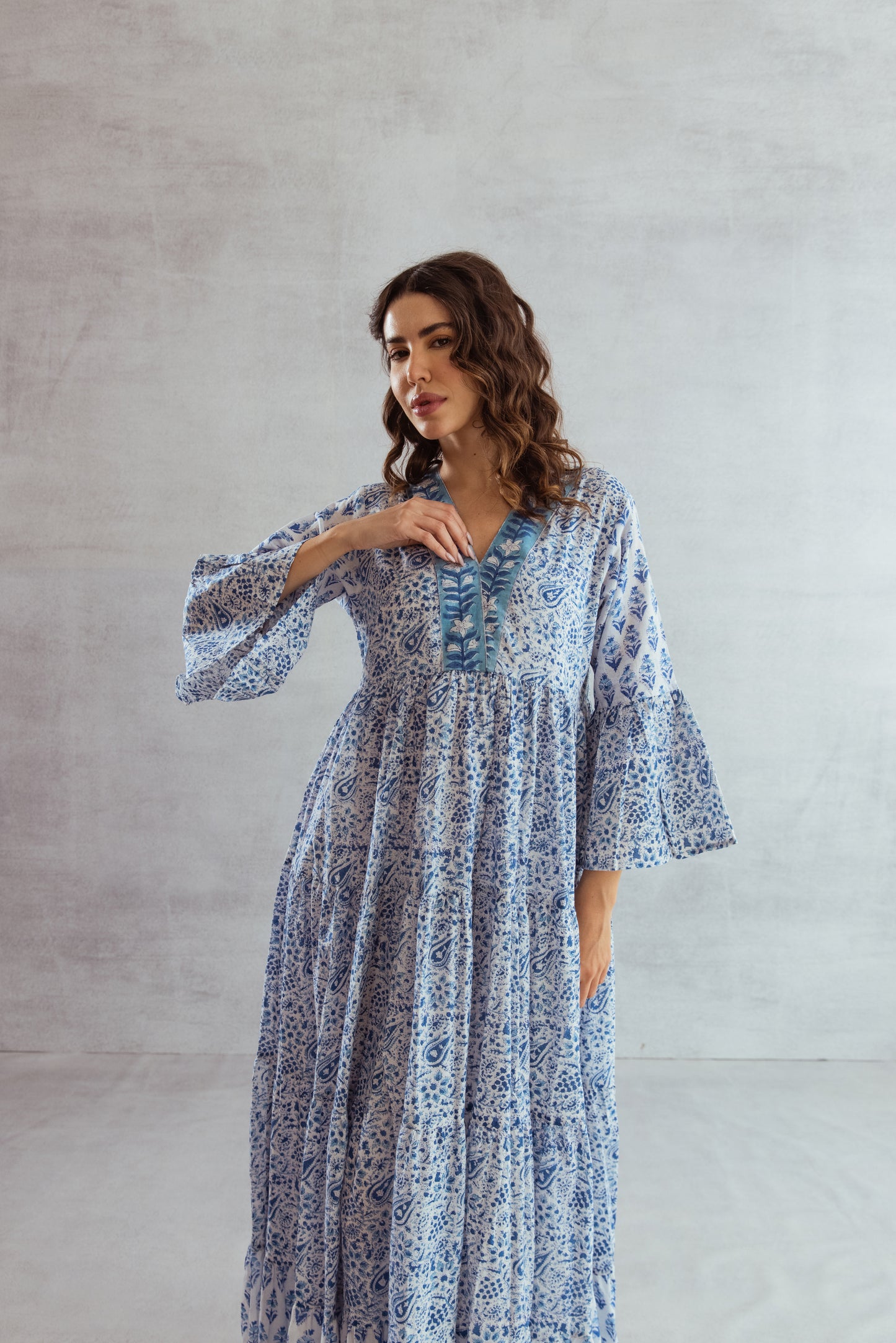 Roca tier Ruffle Dress