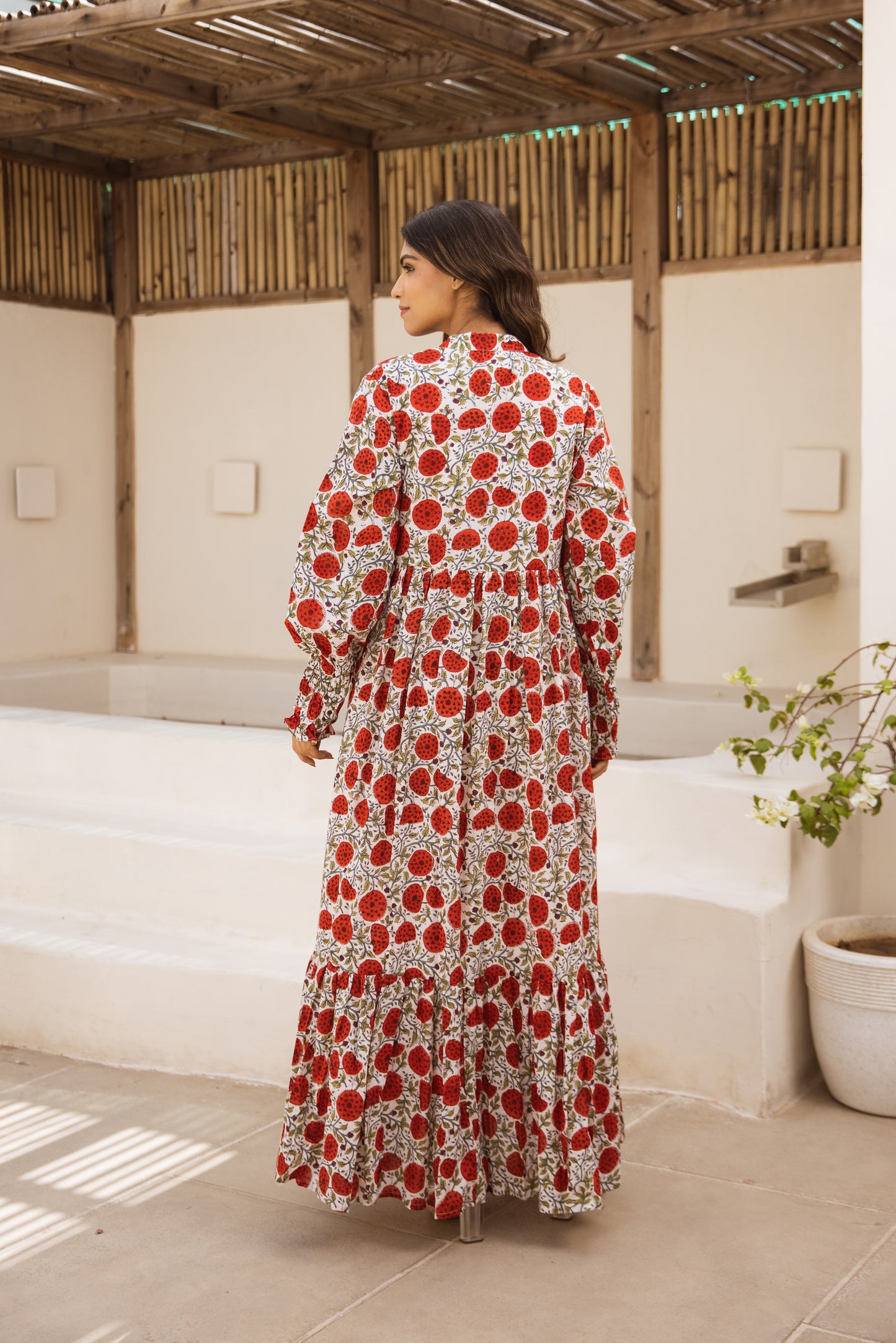 Ruby tier Ruffle Dress