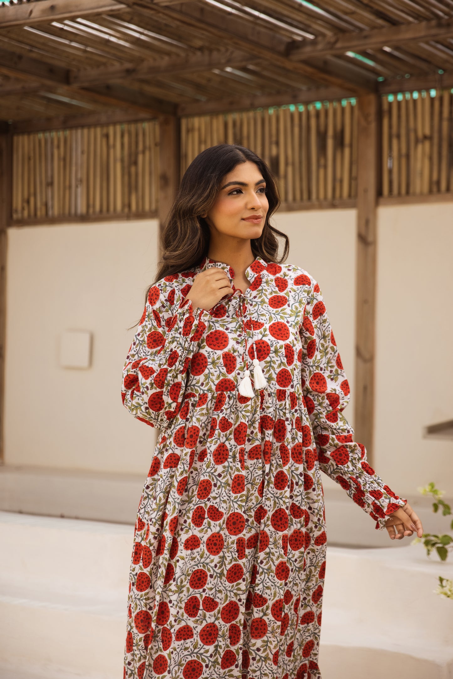 Ruby tier Ruffle Dress