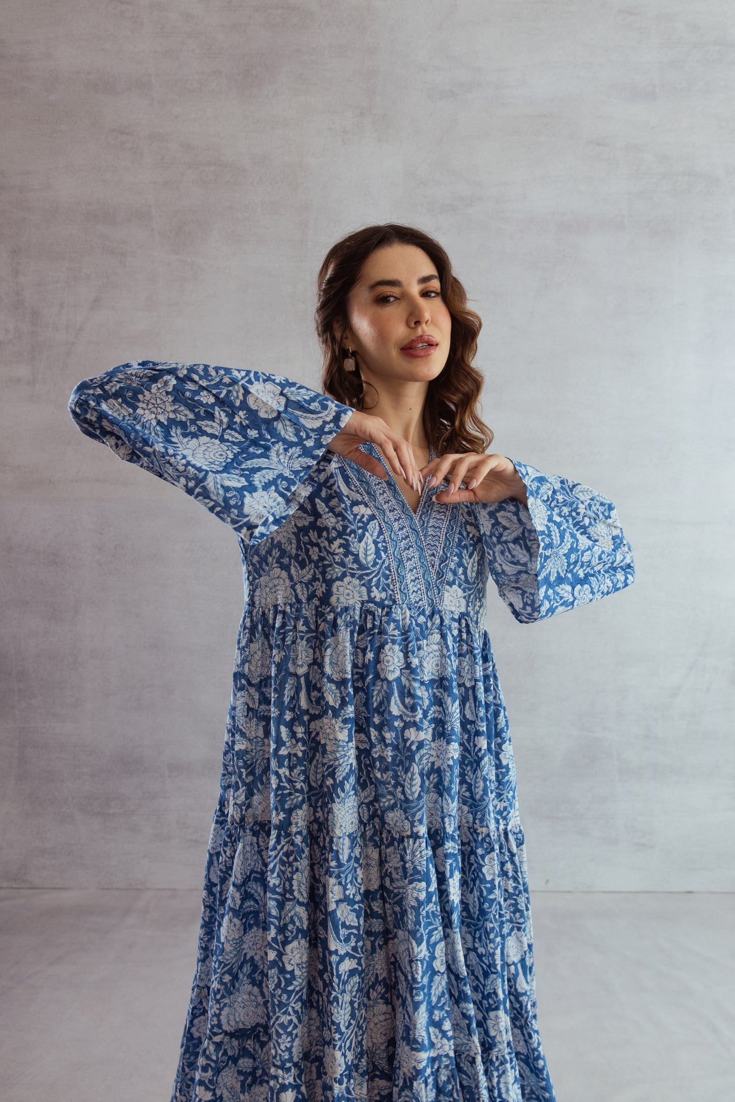 Huda tier Ruffle Dress