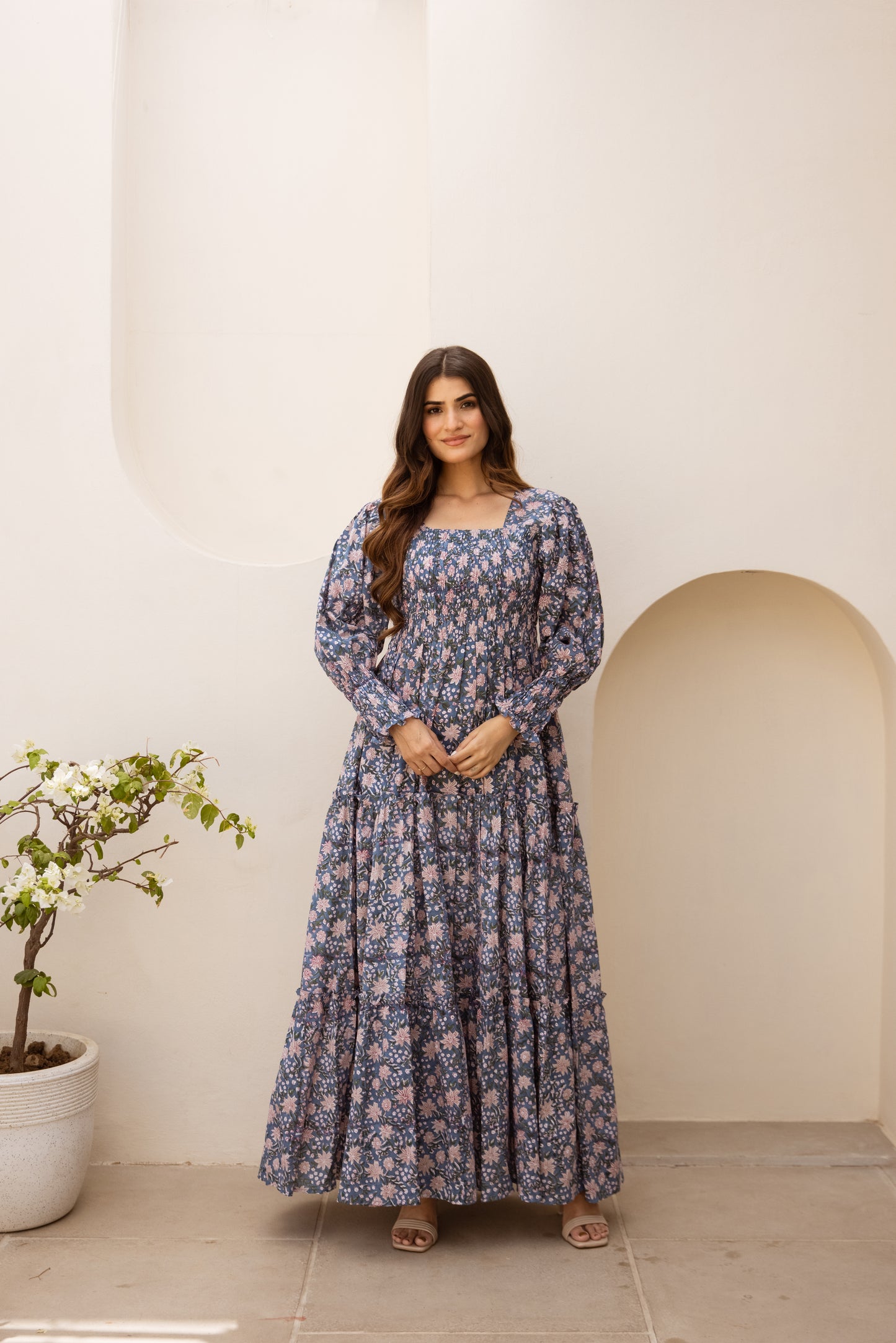 Jigra Shirred Tier Dress