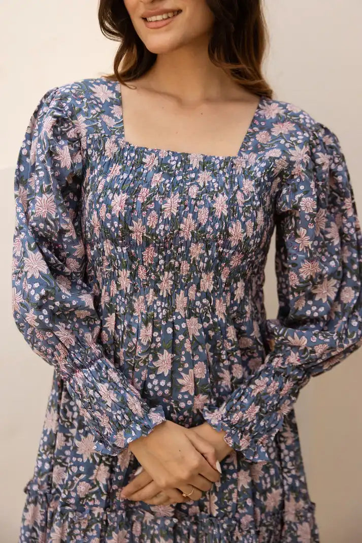 Jigra Shirred Tier Dress