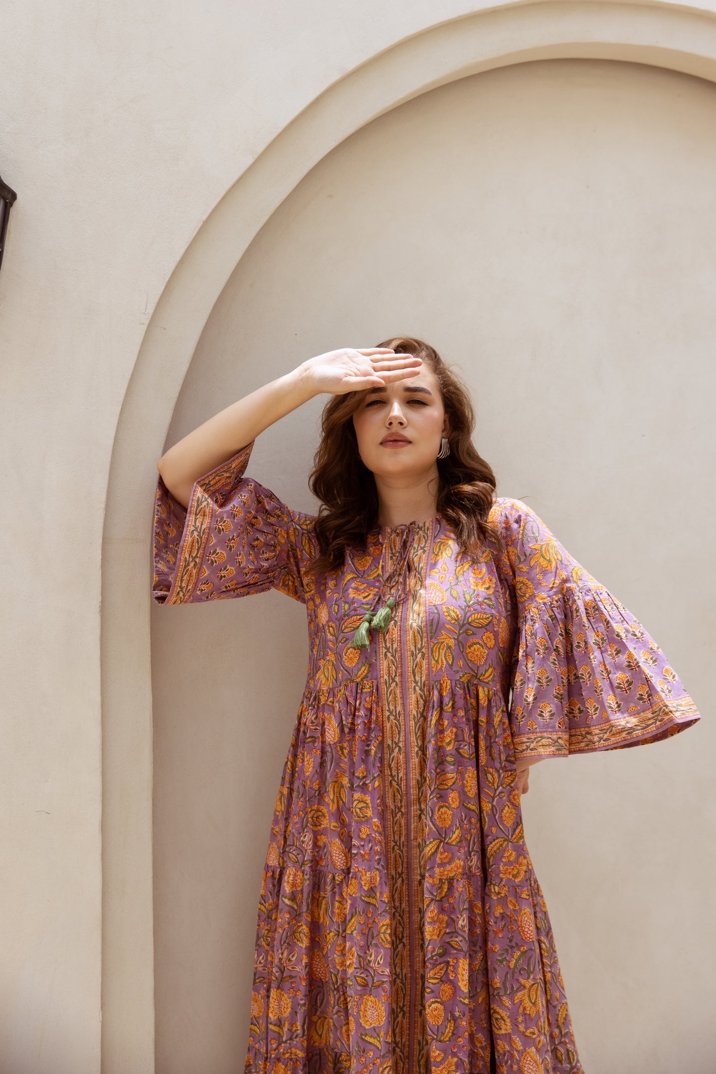 Malati Tier Ruffle Dress