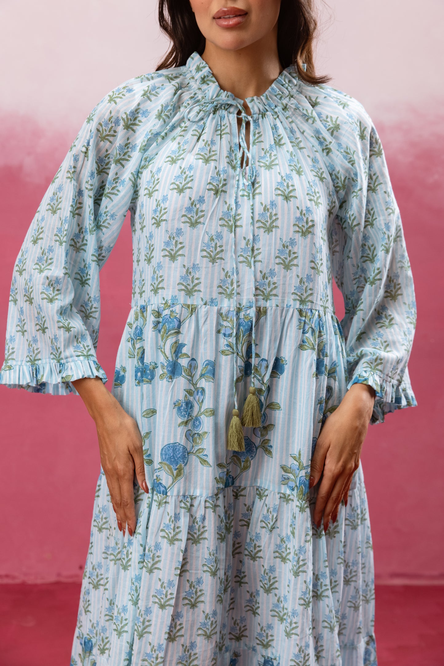 Gaia Tier Ruffle Dress