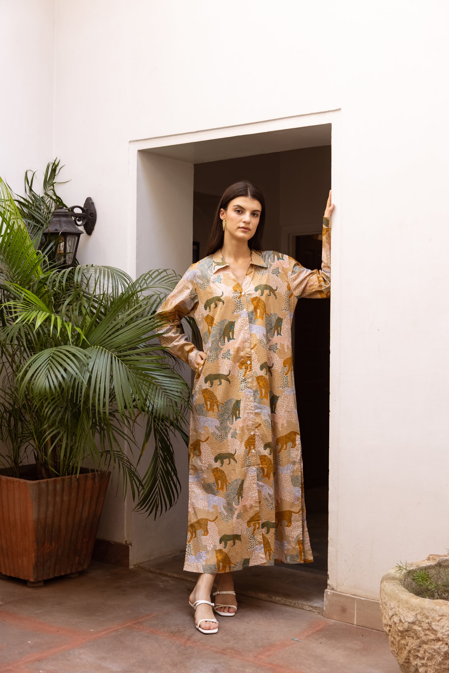 Forest Shirt Dress
