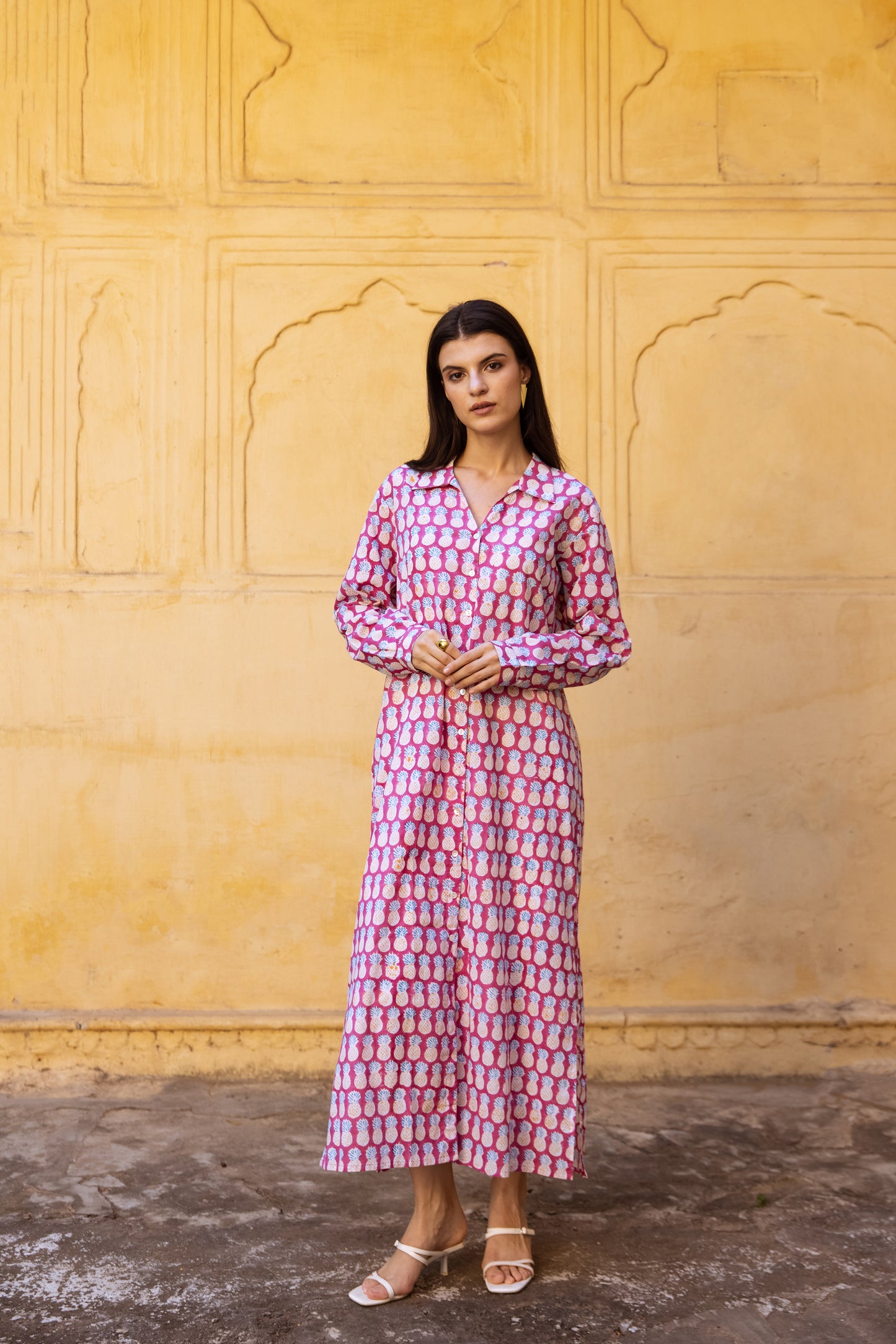Pineapple Shirt Dress