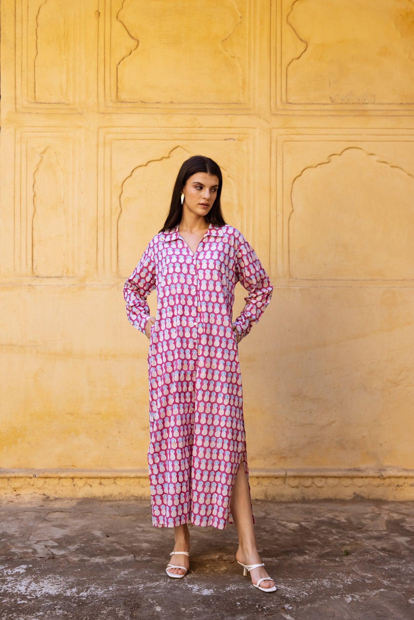 Pineapple Shirt Dress