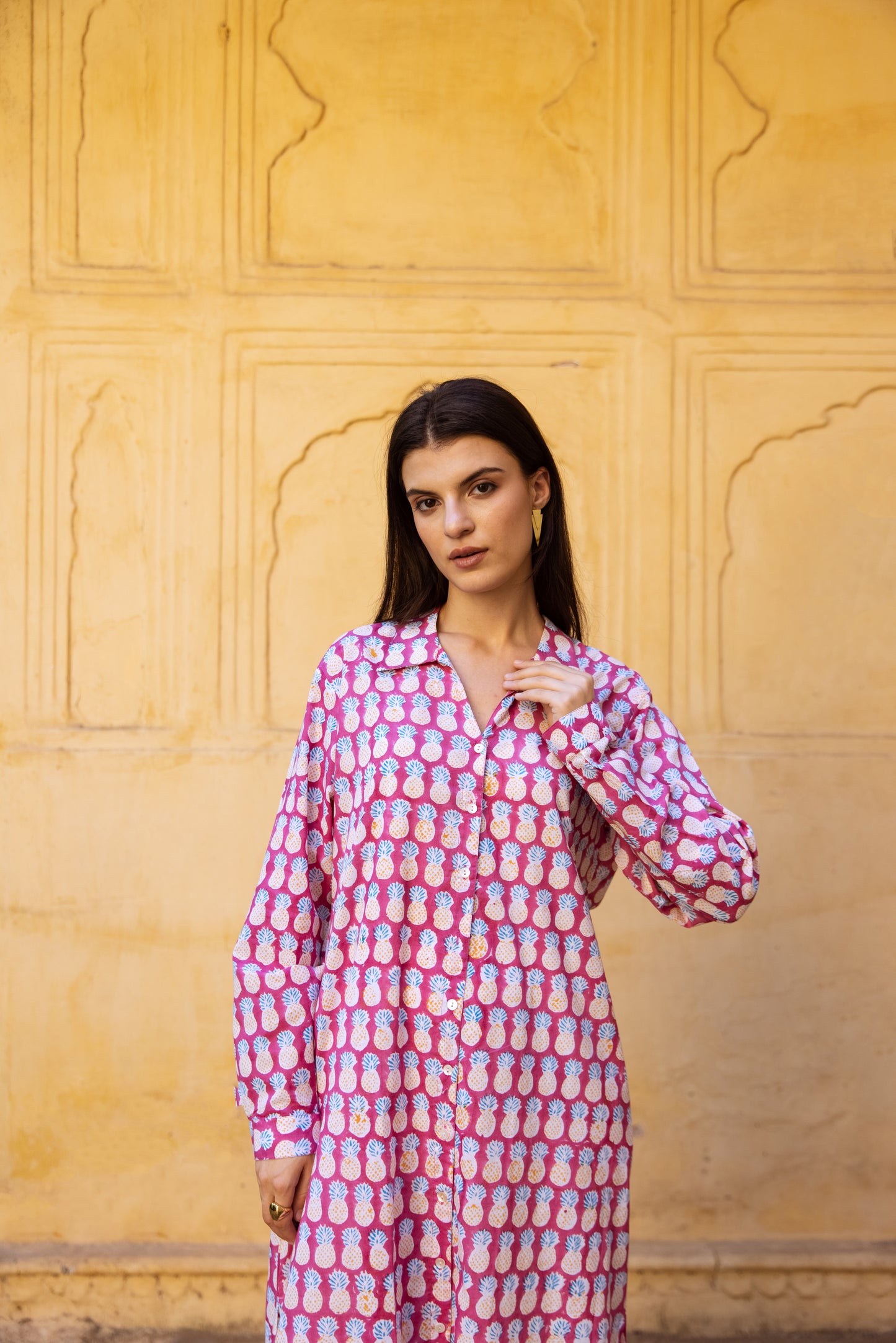 Pineapple Shirt Dress