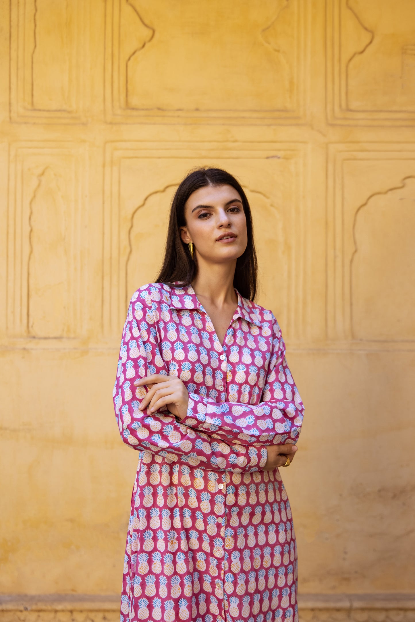 Pineapple Shirt Dress