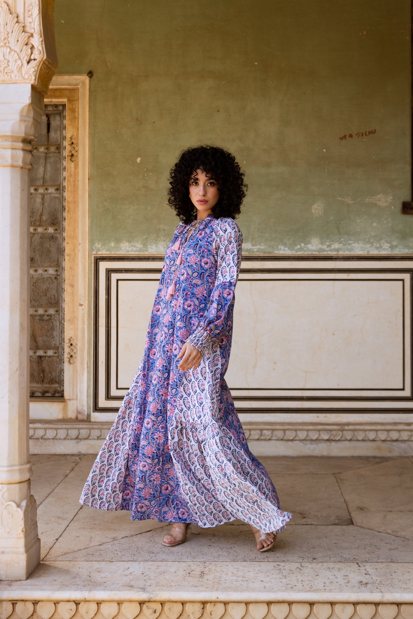 Kanak Tier Ruffle Dress