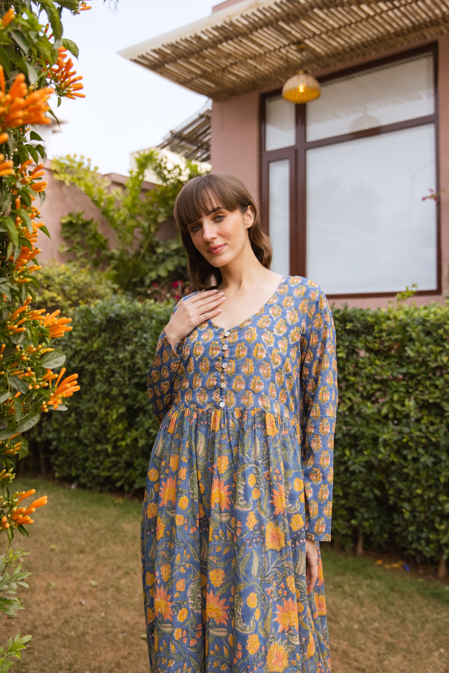 Tulli Buttoned Dress