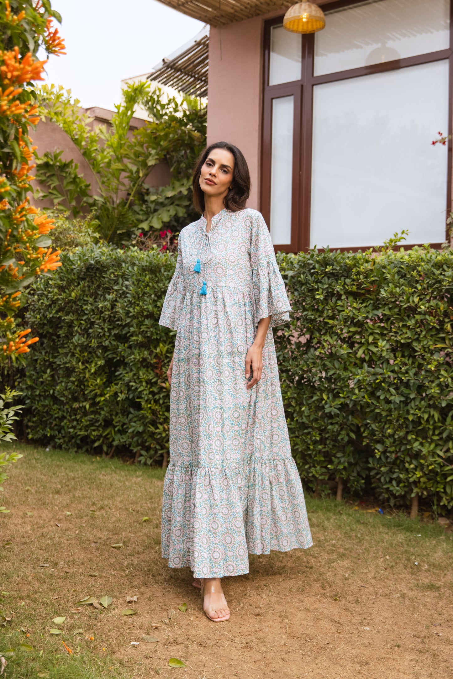 Umbria tier Ruffle Dress