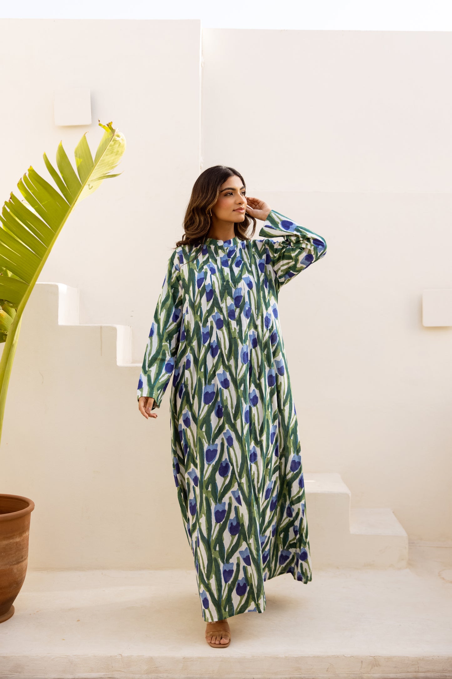 Kailasa Pintuck Dress