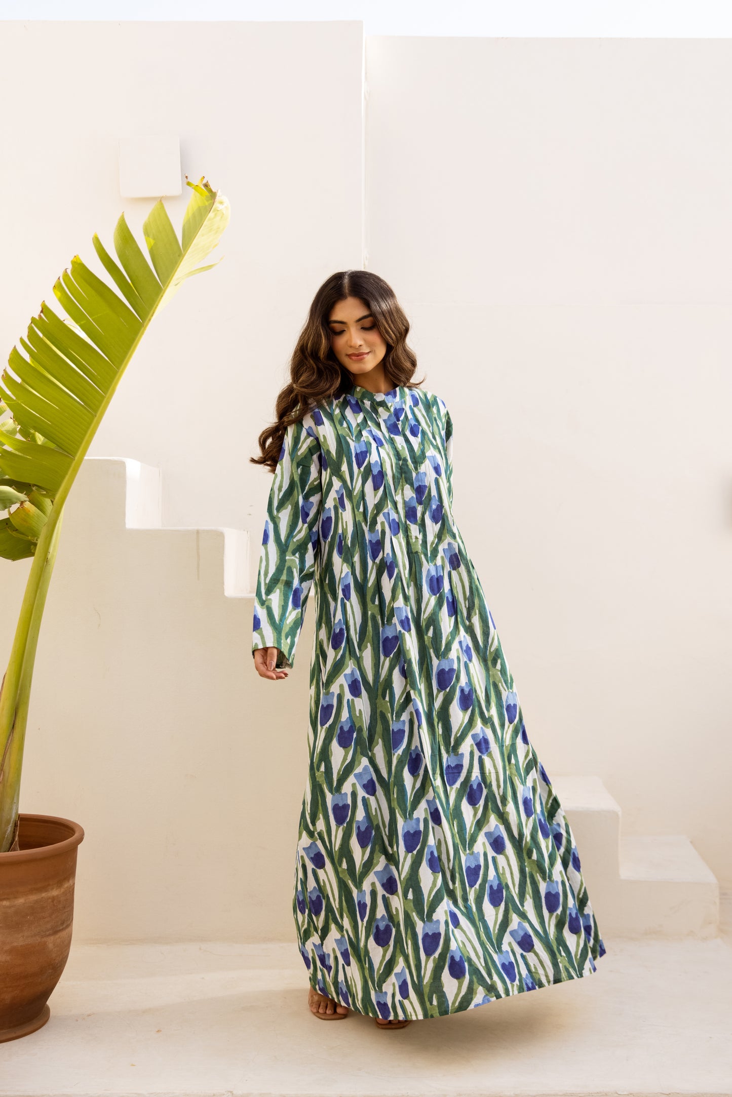 Kailasa Pintuck Dress