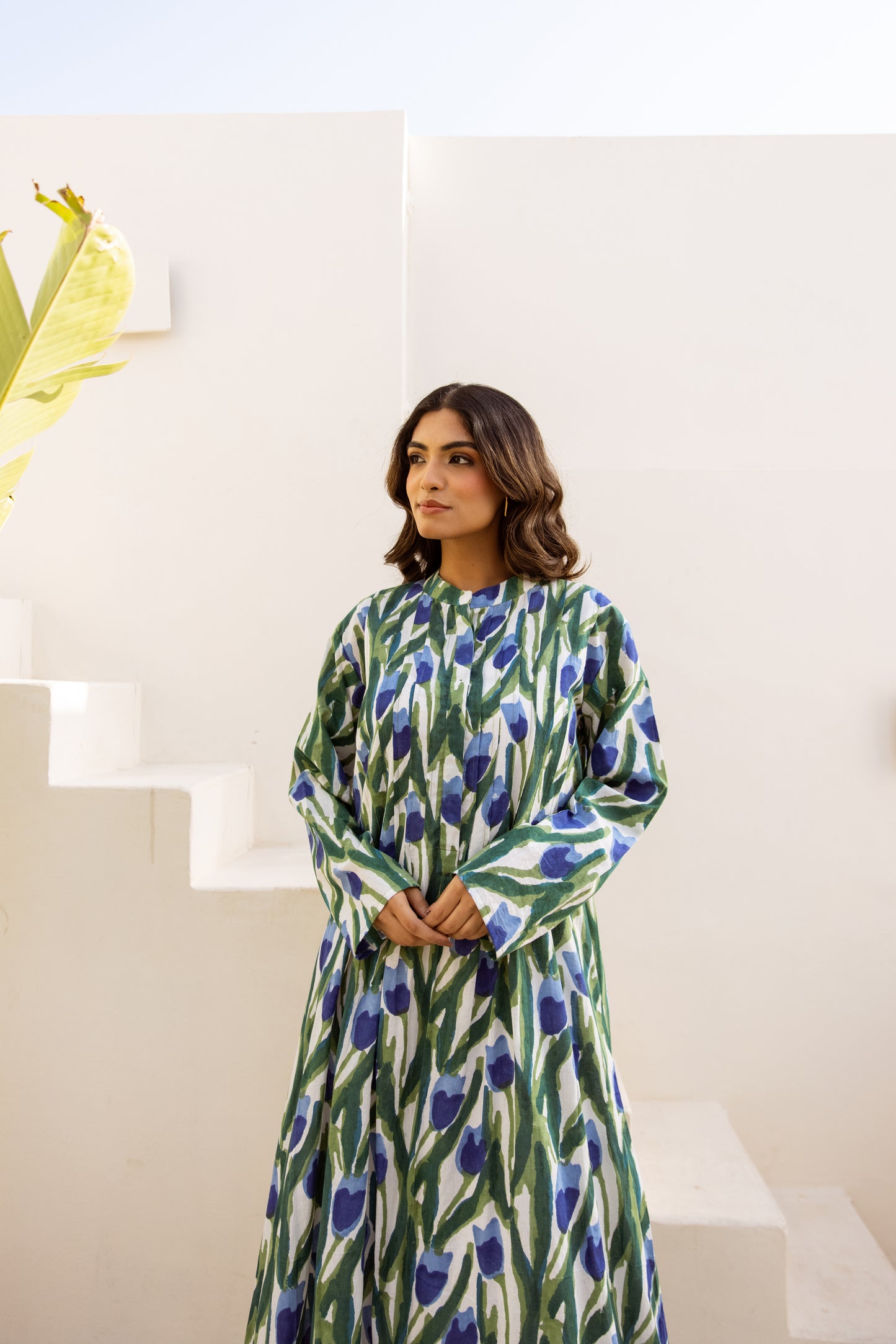Kailasa Pintuck Dress