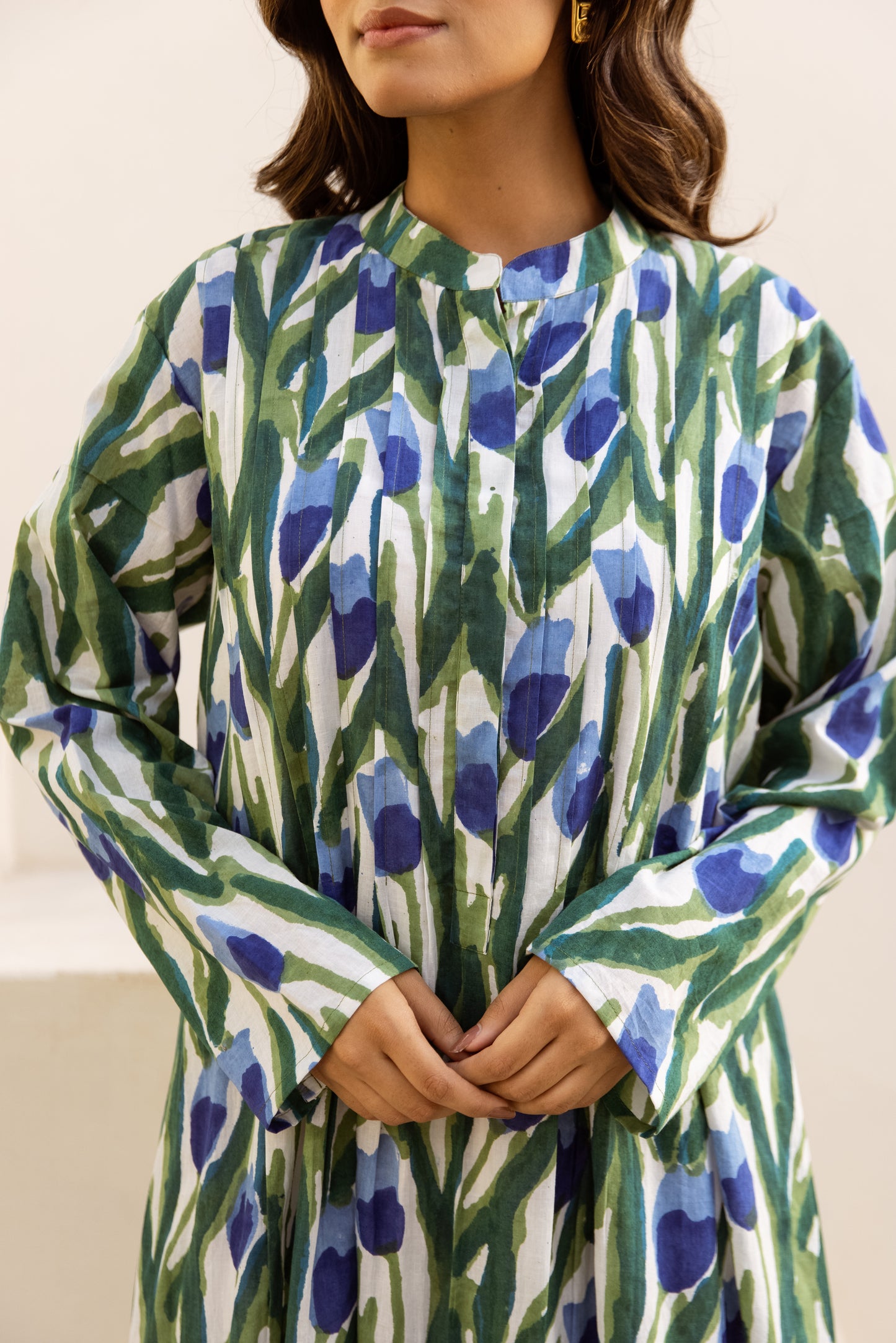 Kailasa Pintuck Dress