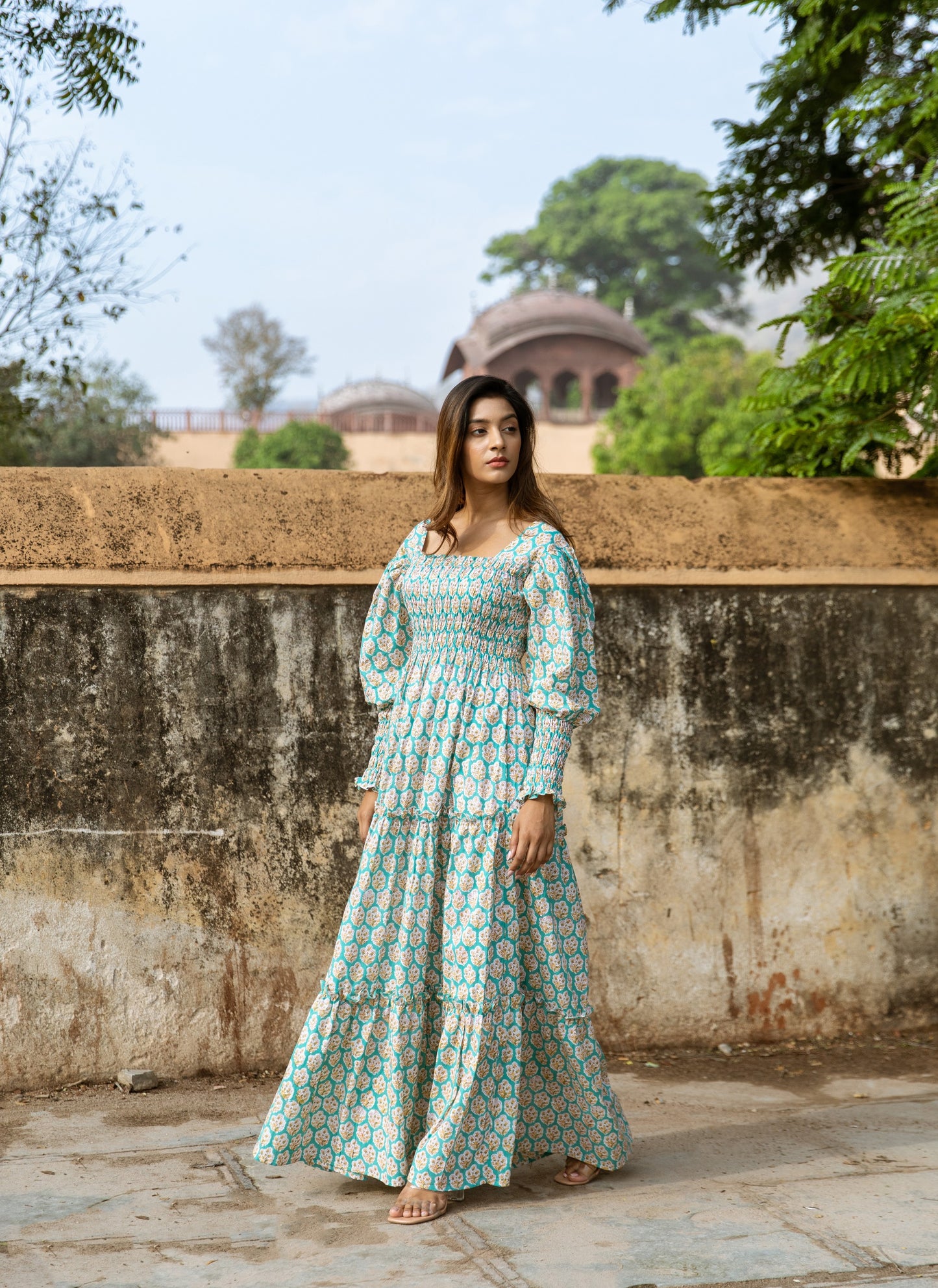 Kaime Shirred Tier Dress