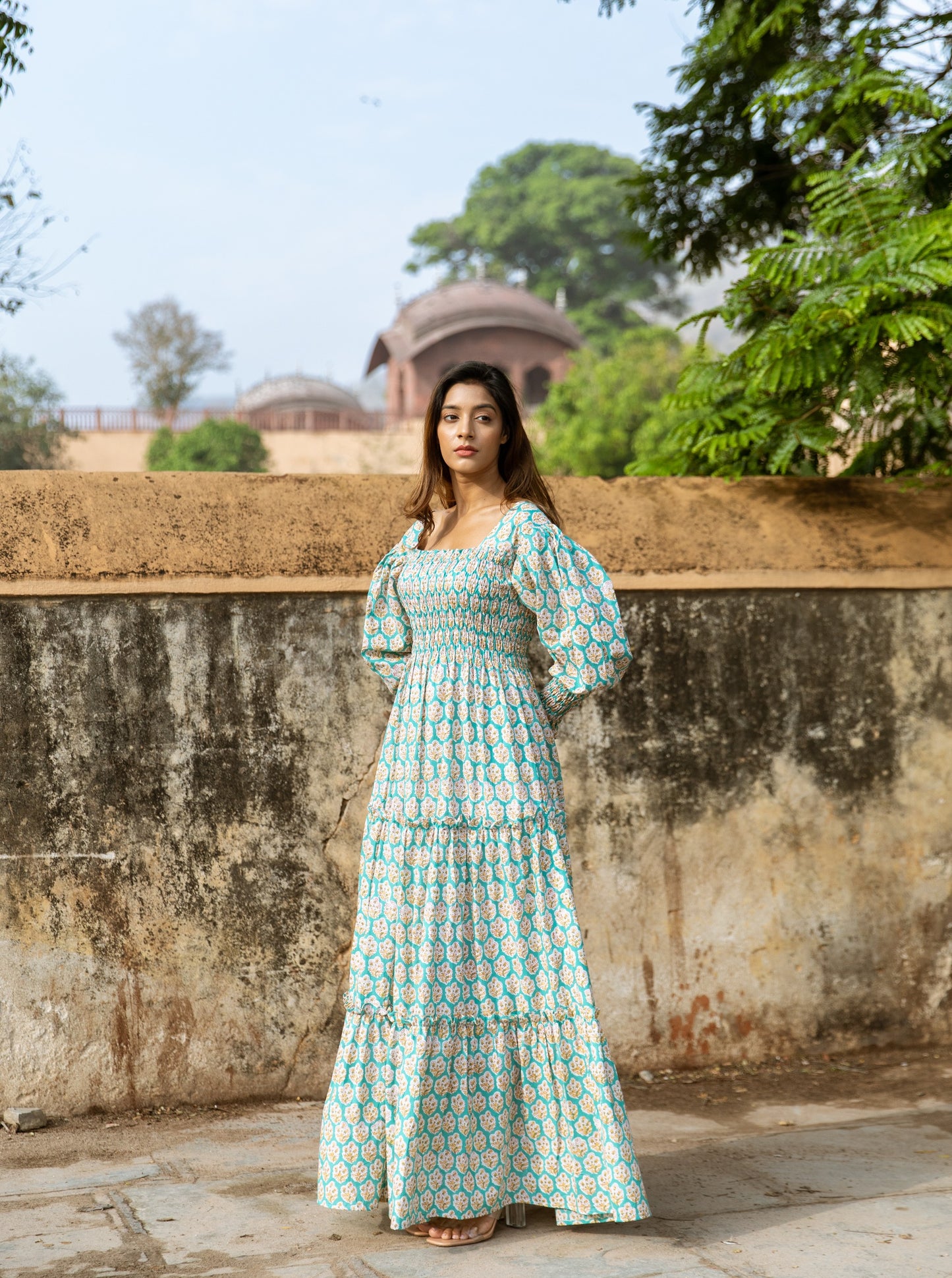 Kaime Shirred Tier Dress