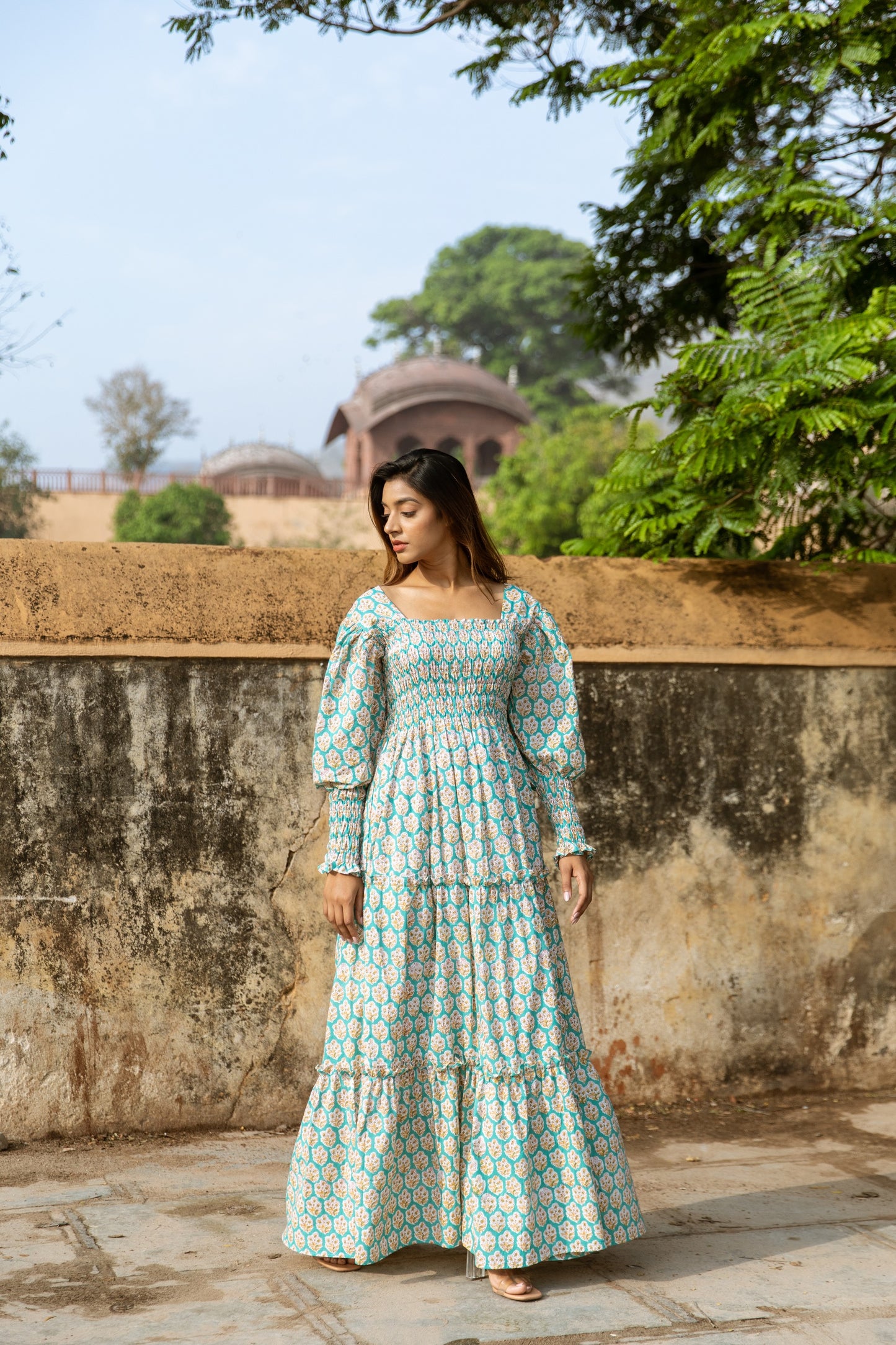 Kaime Shirred Tier Dress