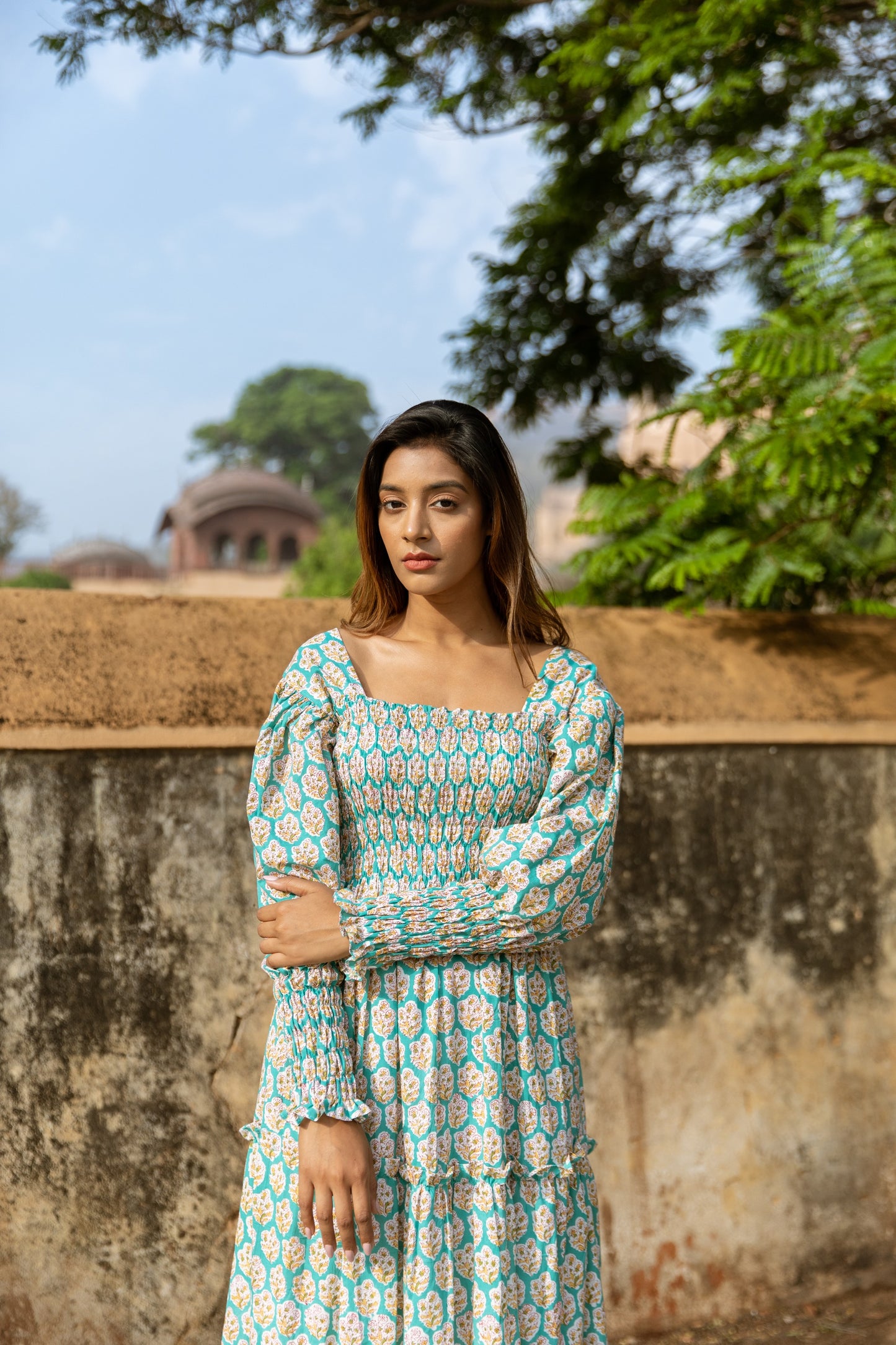 Kaime Shirred Tier Dress
