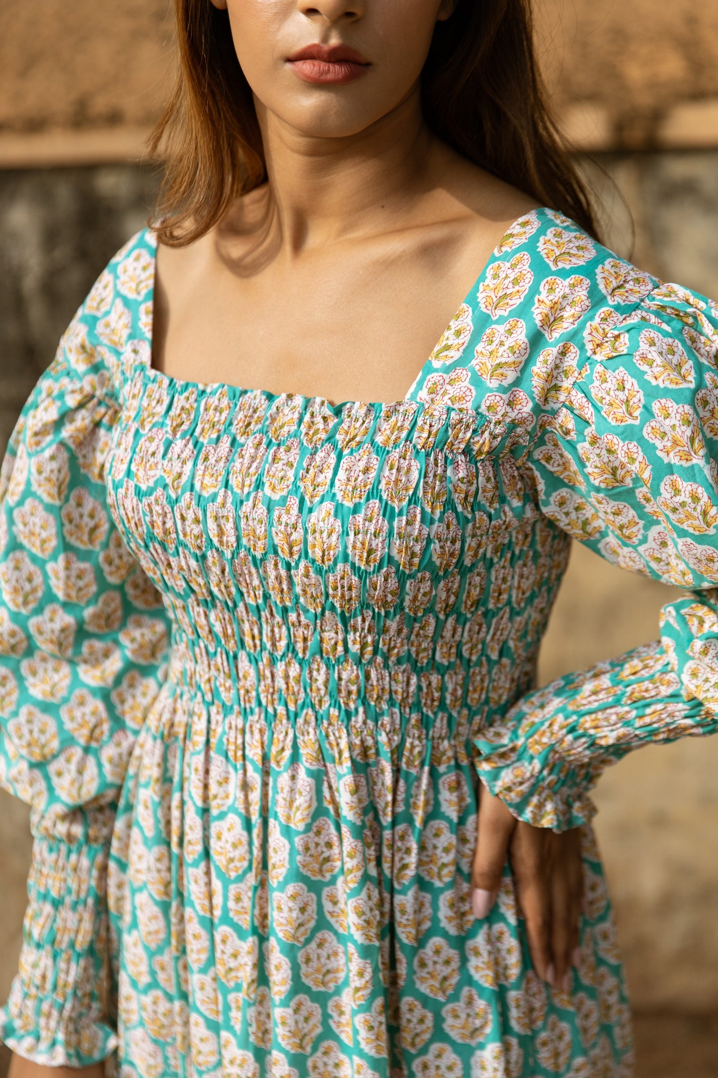Kaime Shirred Tier Dress