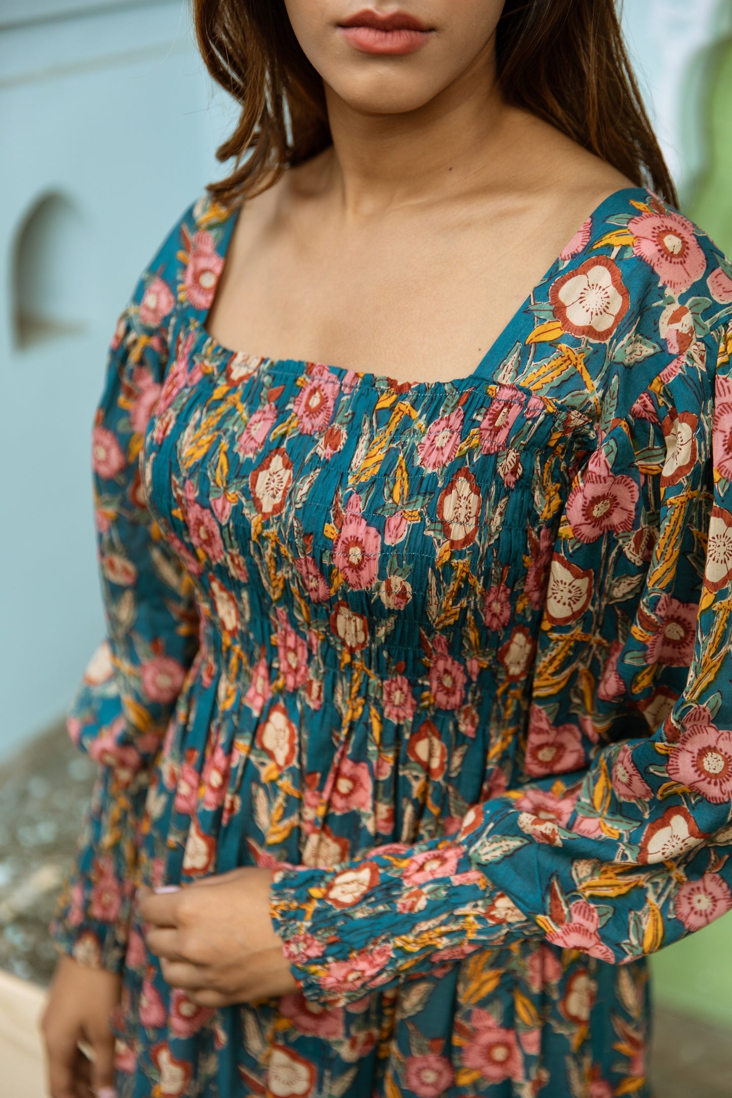Poppy Shirred Tier Dress