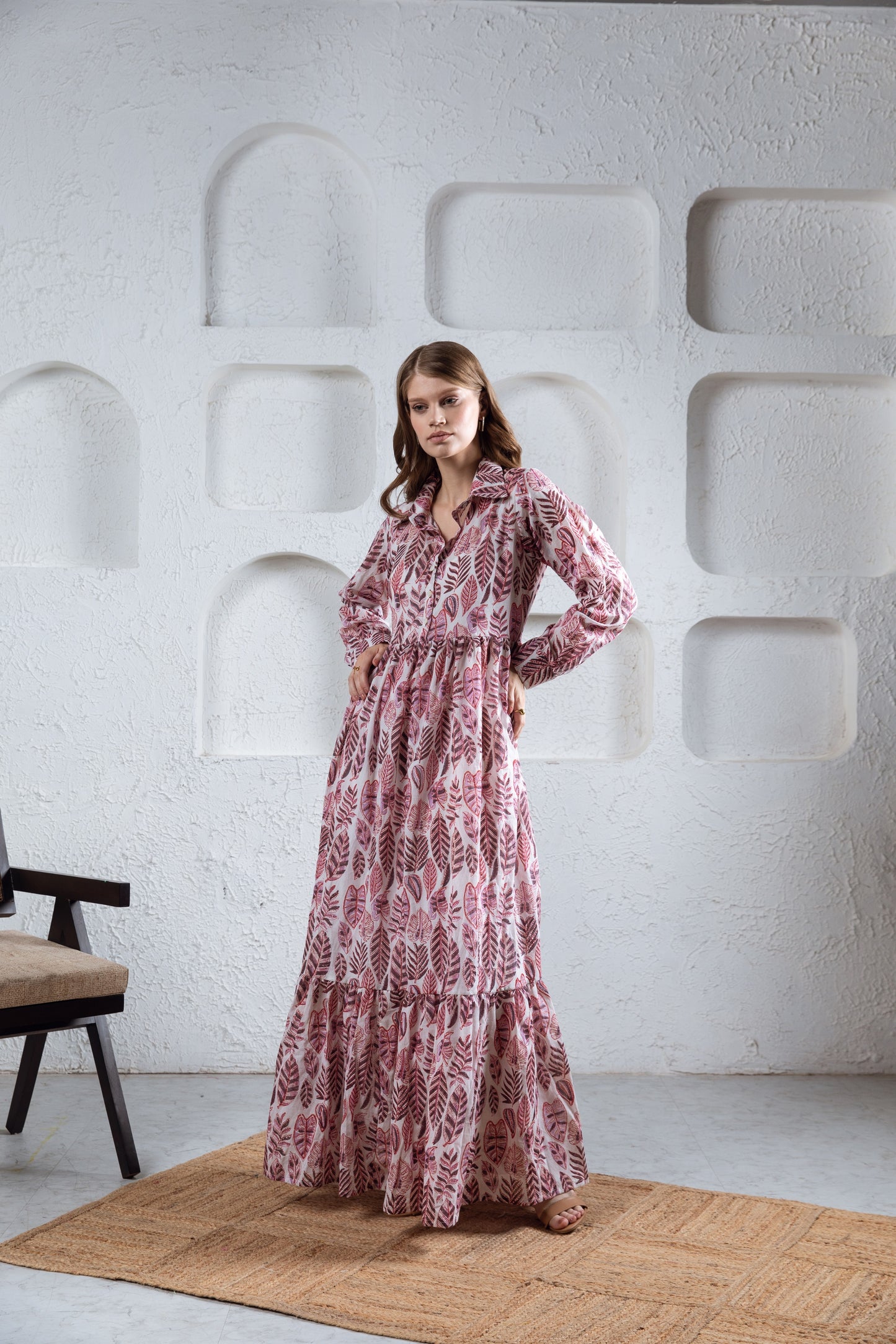 Kesar Tier Ruffle Dress