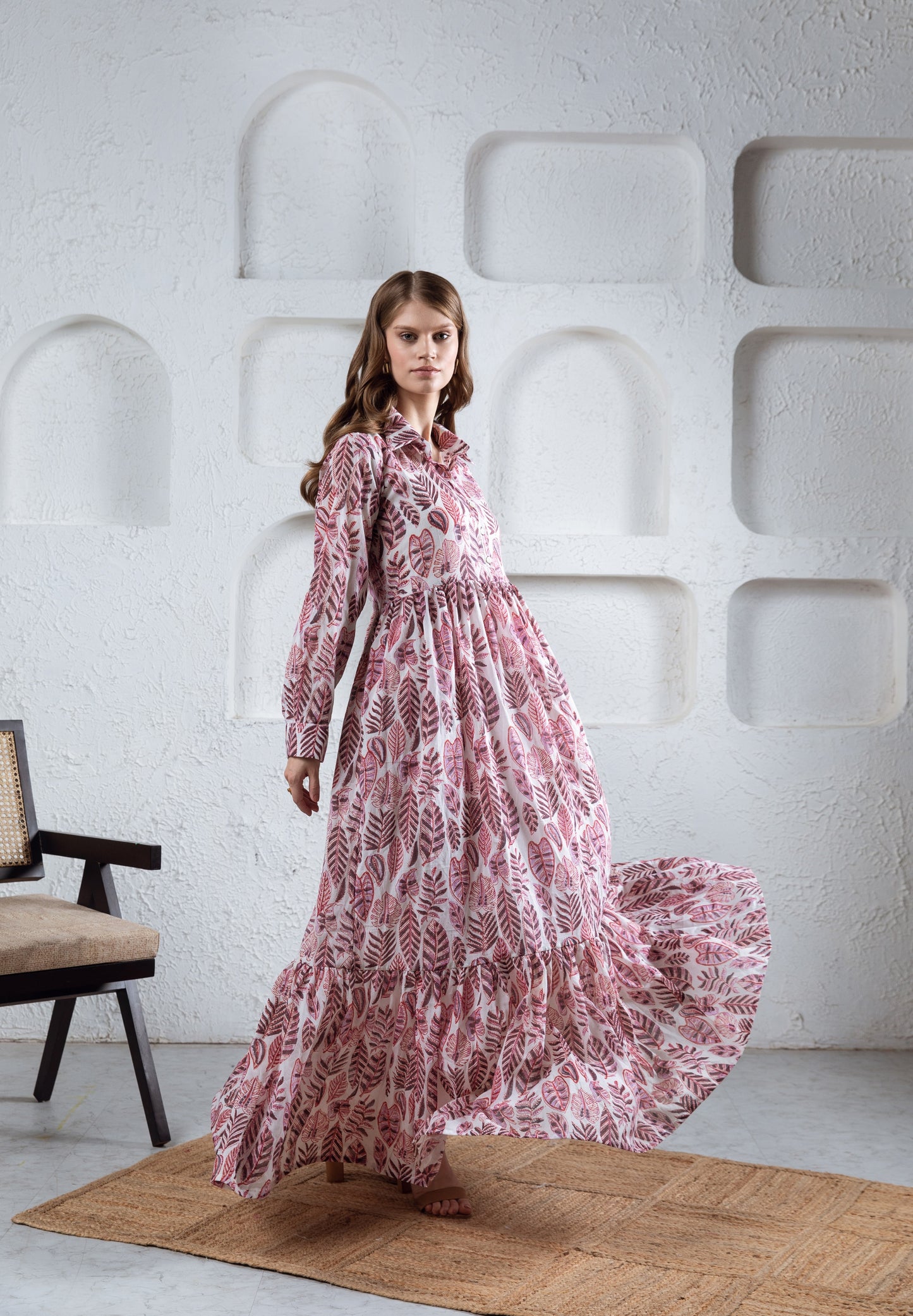 Kesar Tier Ruffle Dress