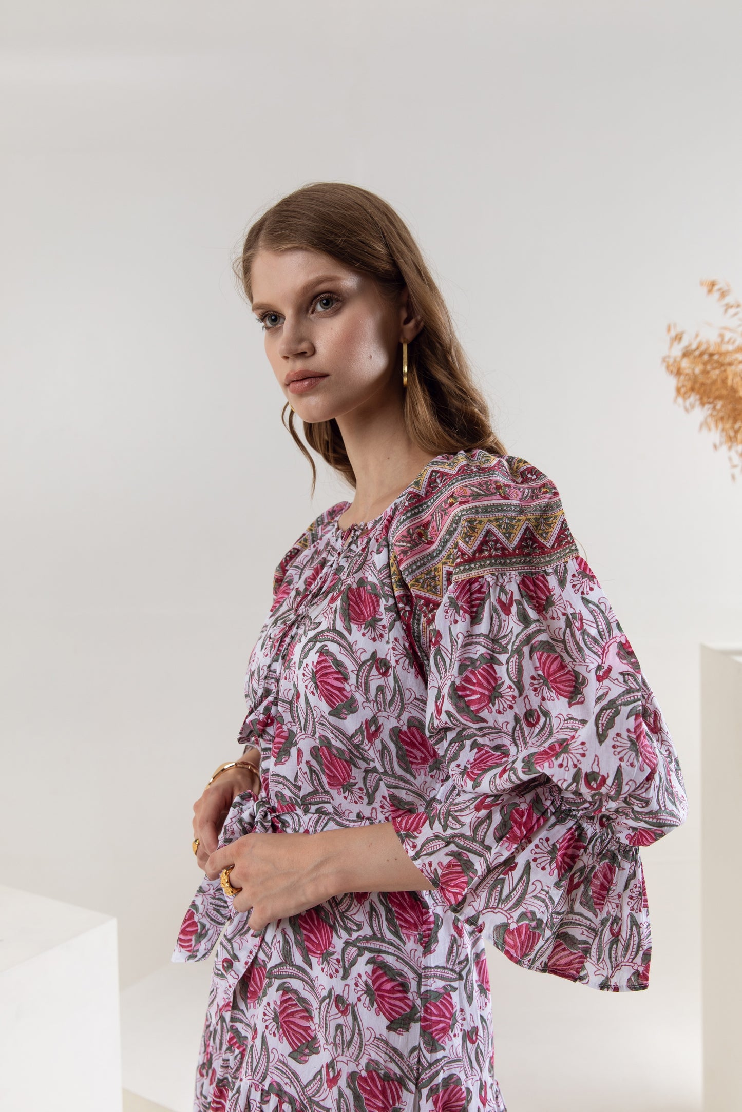 Kiyati Tier Ruffle Dress