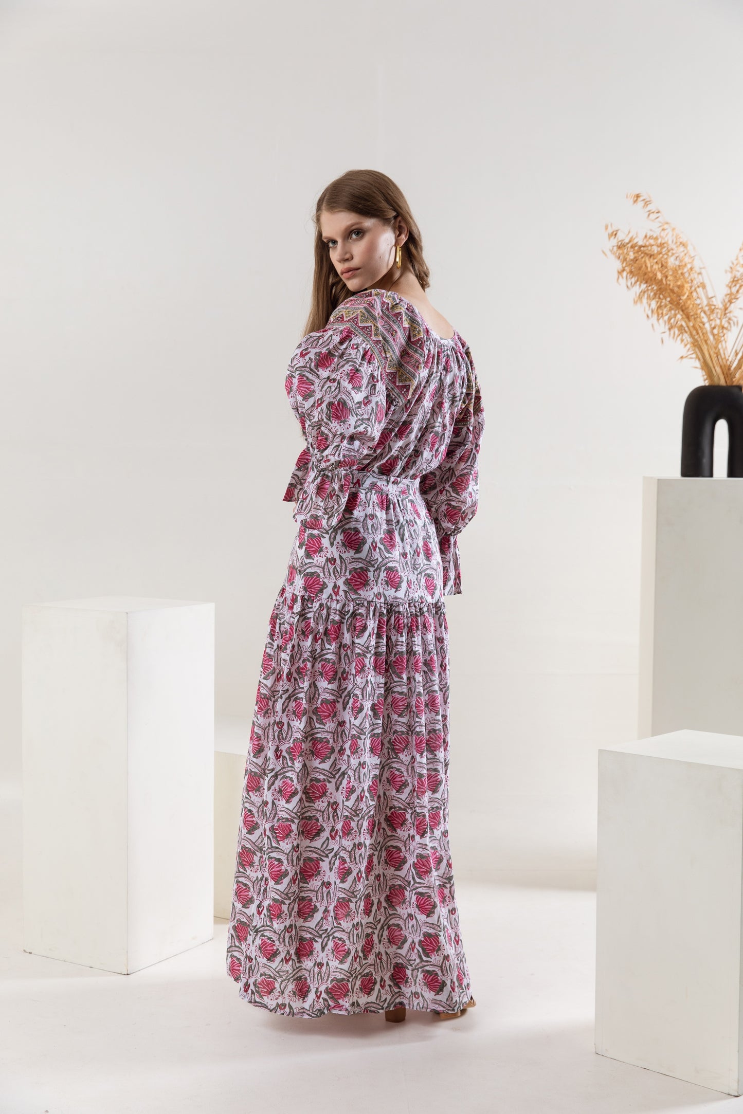 Kiyati Tier Ruffle Dress