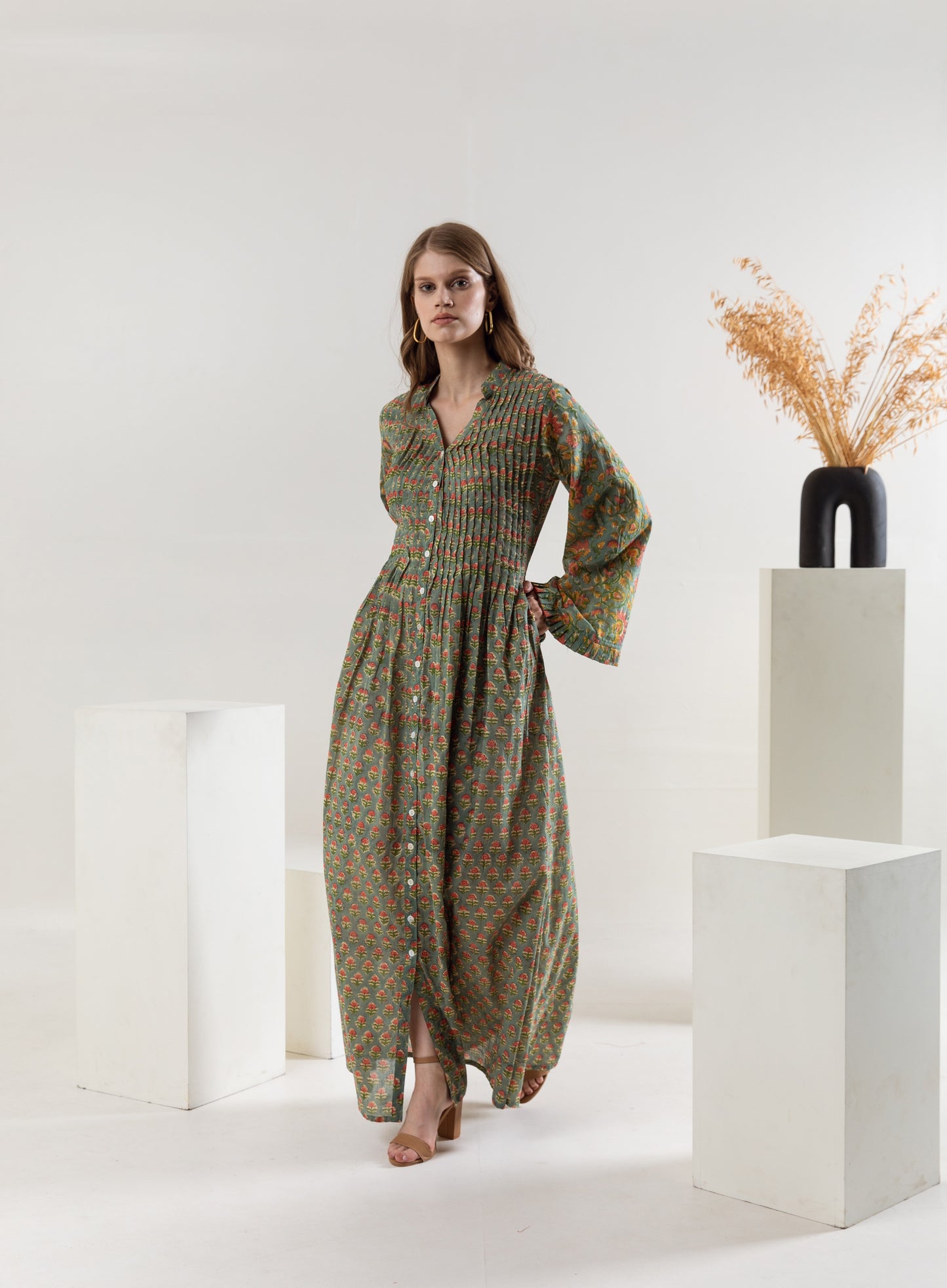 Maya Pintuck Dress