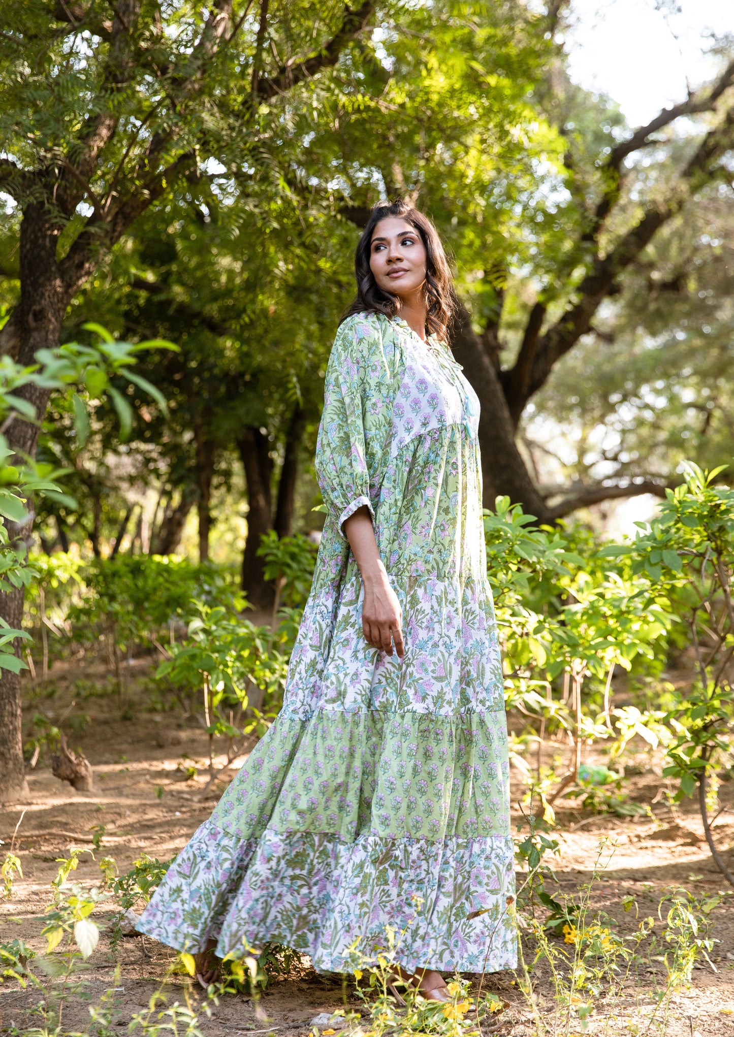 Postia Tier Ruffle Dress