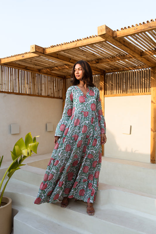 Maldives Tier Ruffle Dress