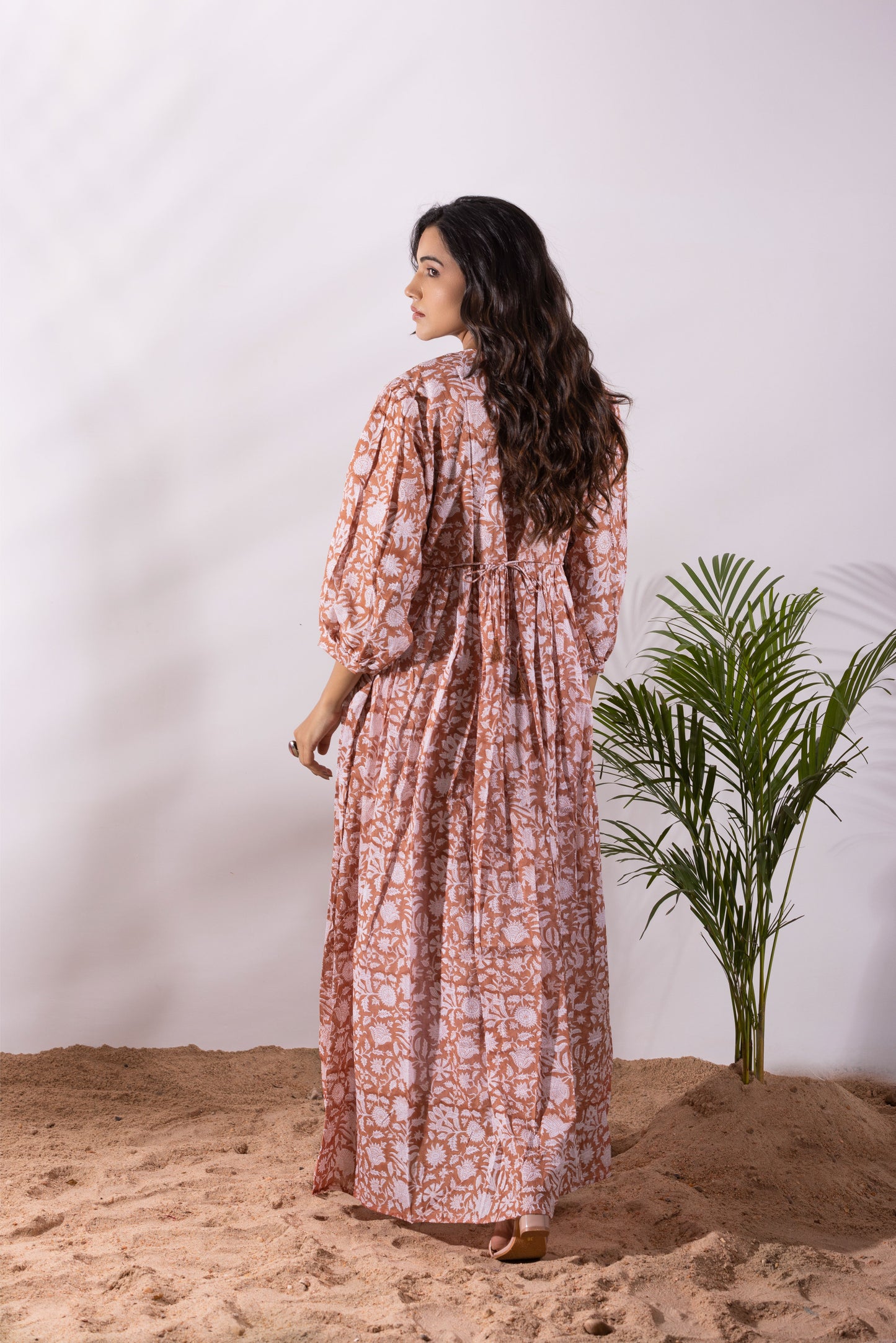 Desert sand Balloon Crown Dress