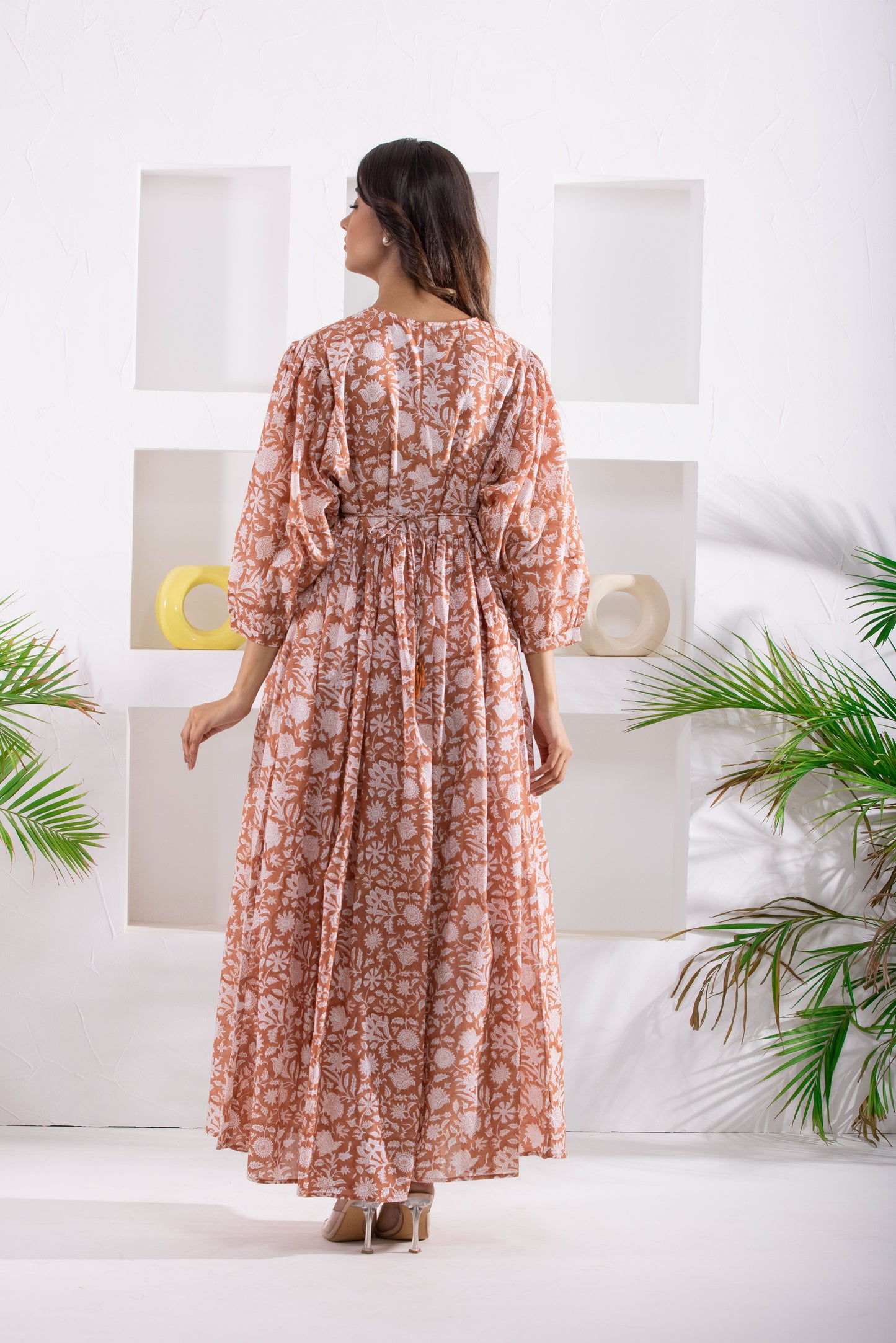 Desert sand Balloon Crown Dress