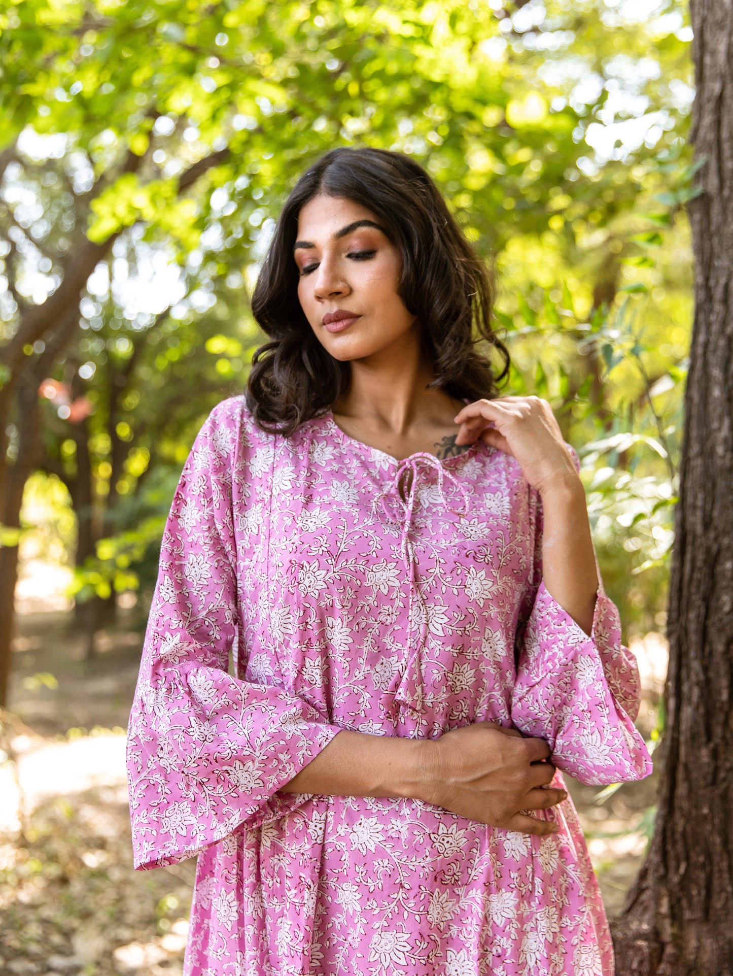 Ivana Bell Sleeve Dress