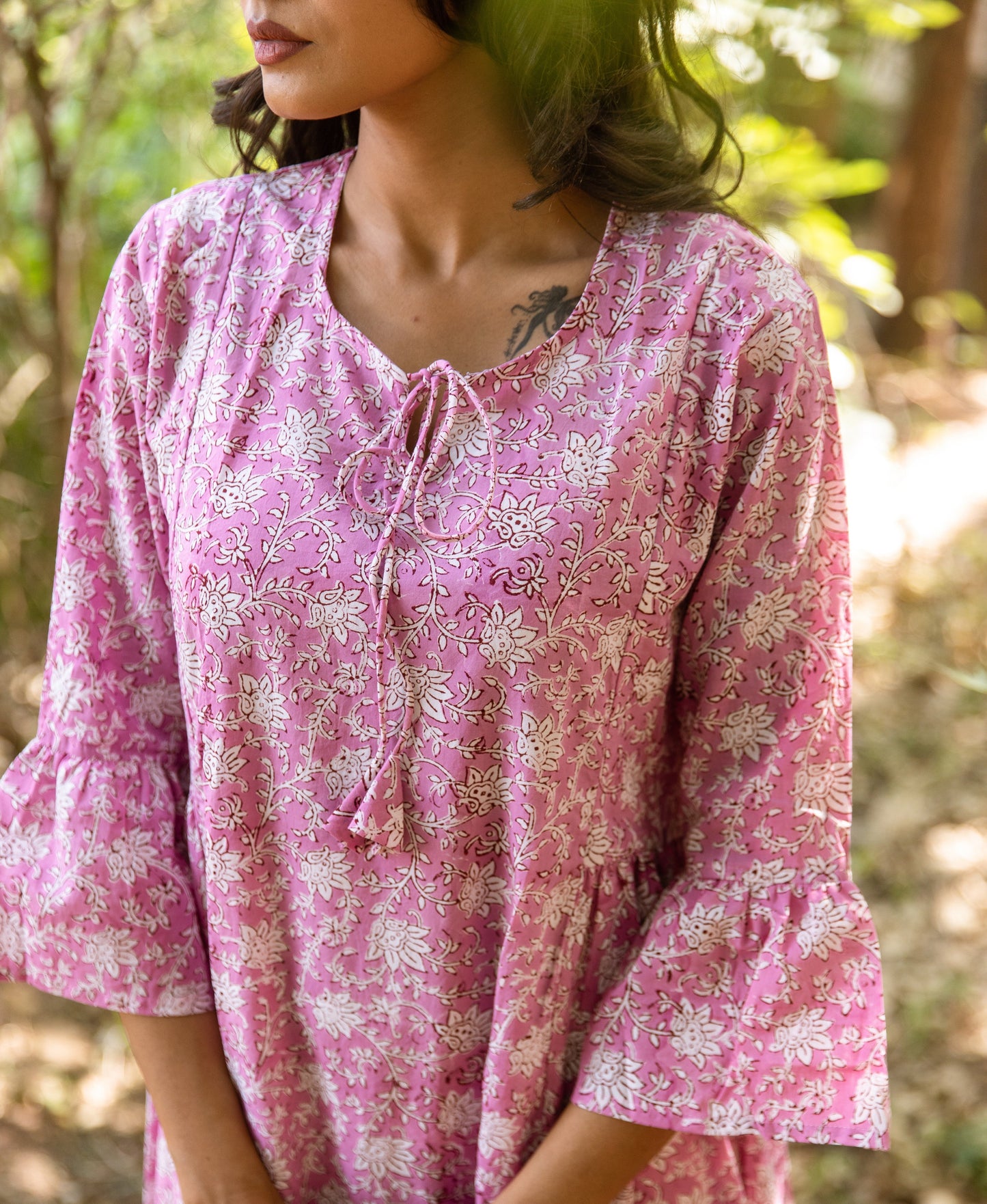 Ivana Bell Sleeve Dress