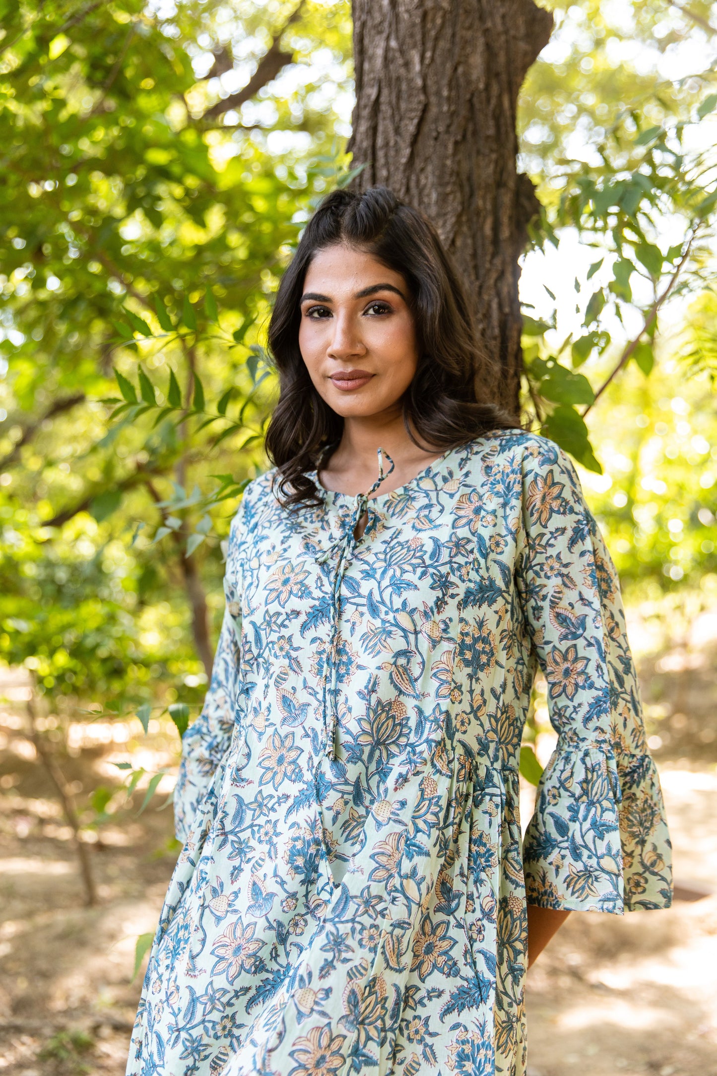 Jaymali Bell Sleeve Dress