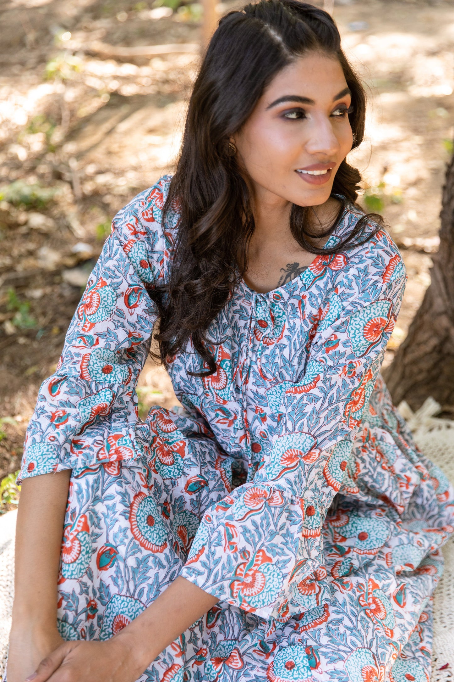 Camila Bell Sleeve Dress