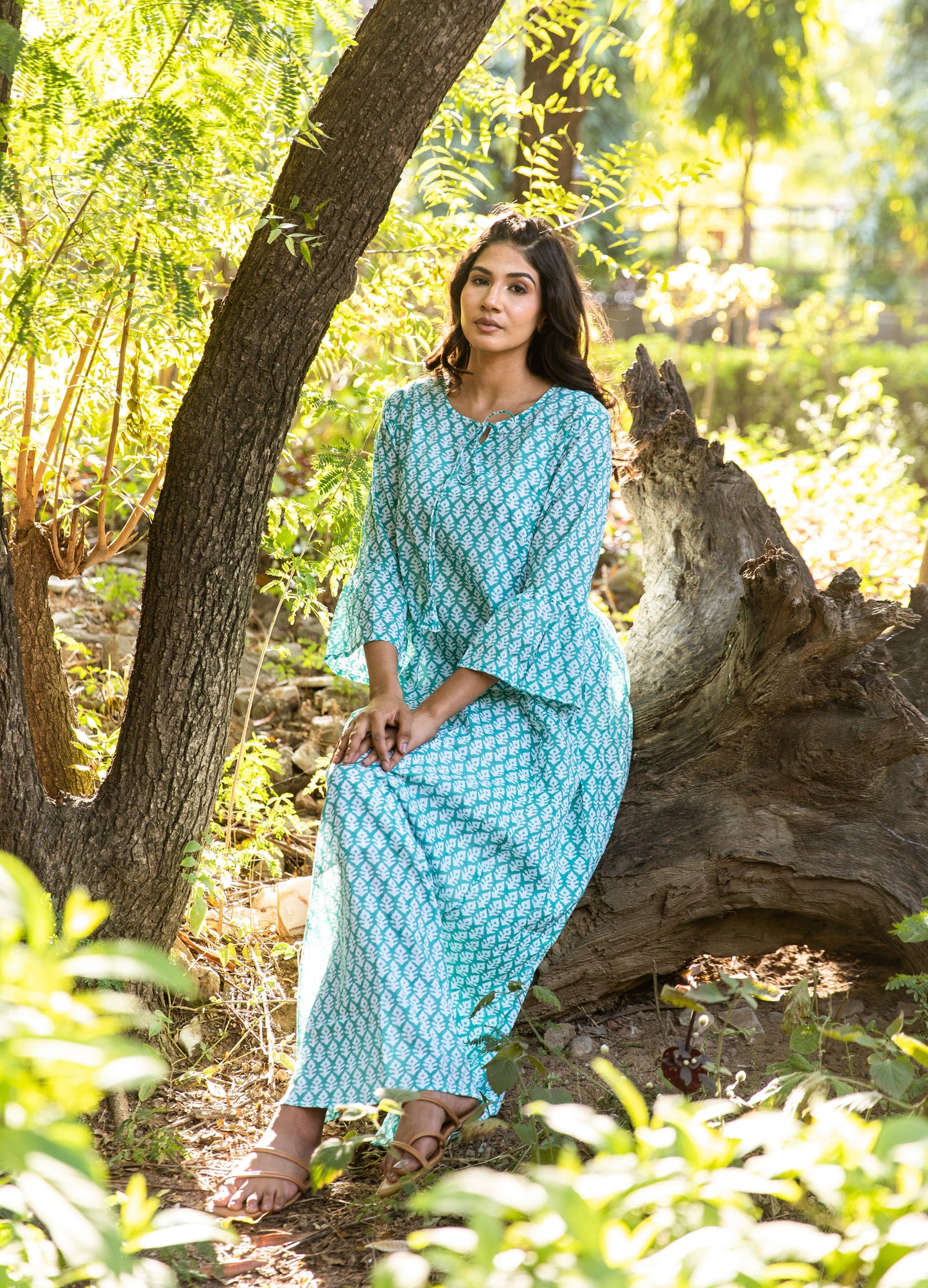 Nivi Bell Sleeve Dress