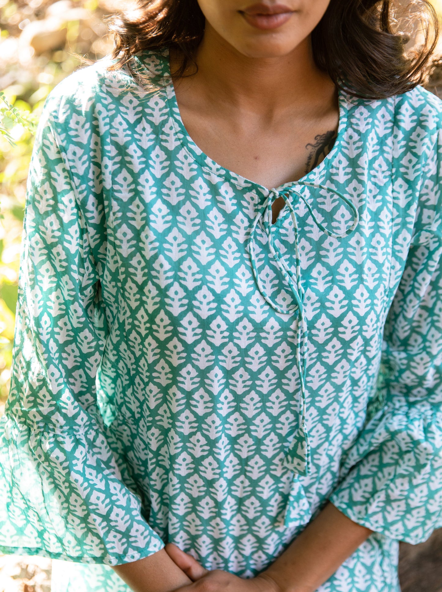 Nivi Bell Sleeve Dress