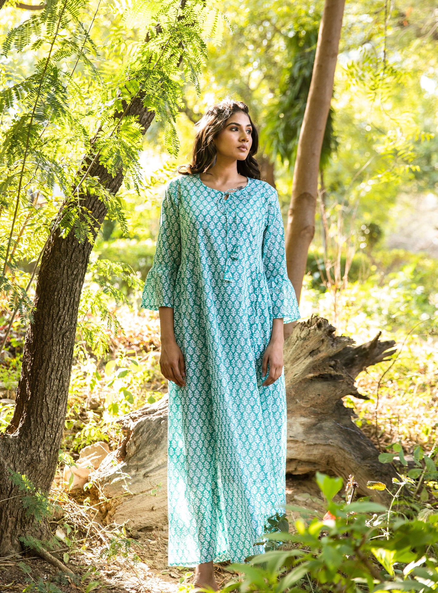 Nivi Bell Sleeve Dress