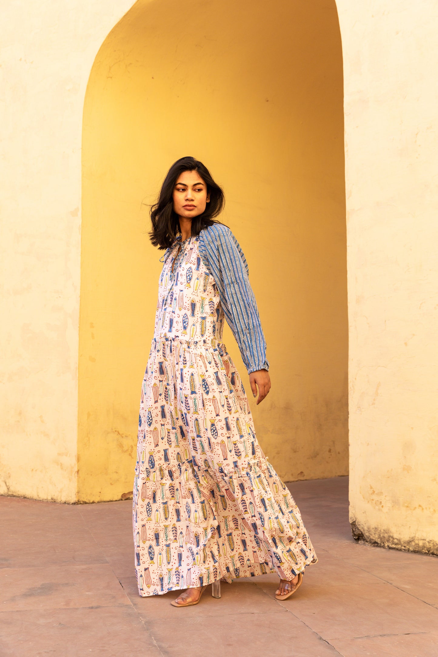 Sea breeze Tier Ruffle Dress