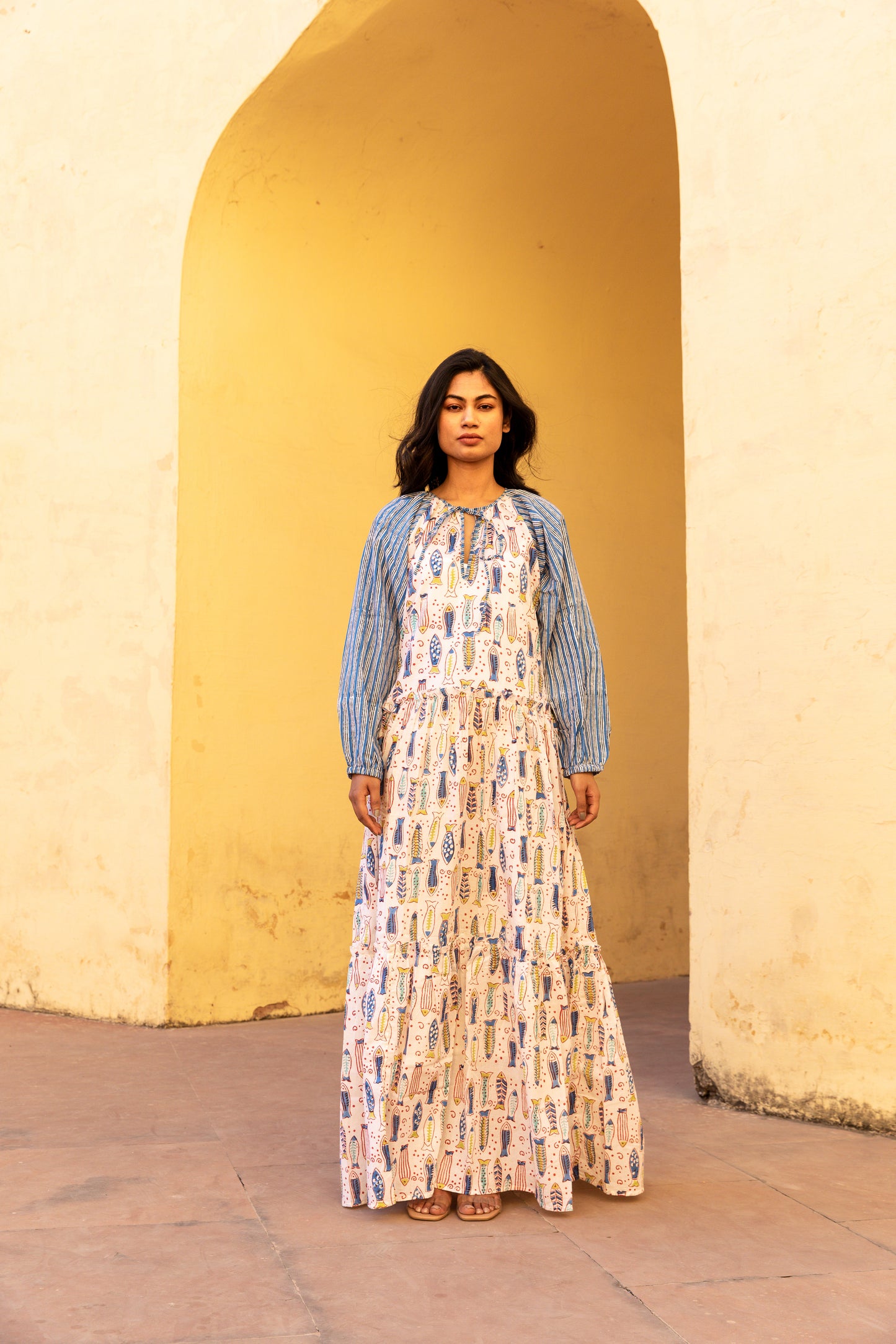 Sea breeze Tier Ruffle Dress
