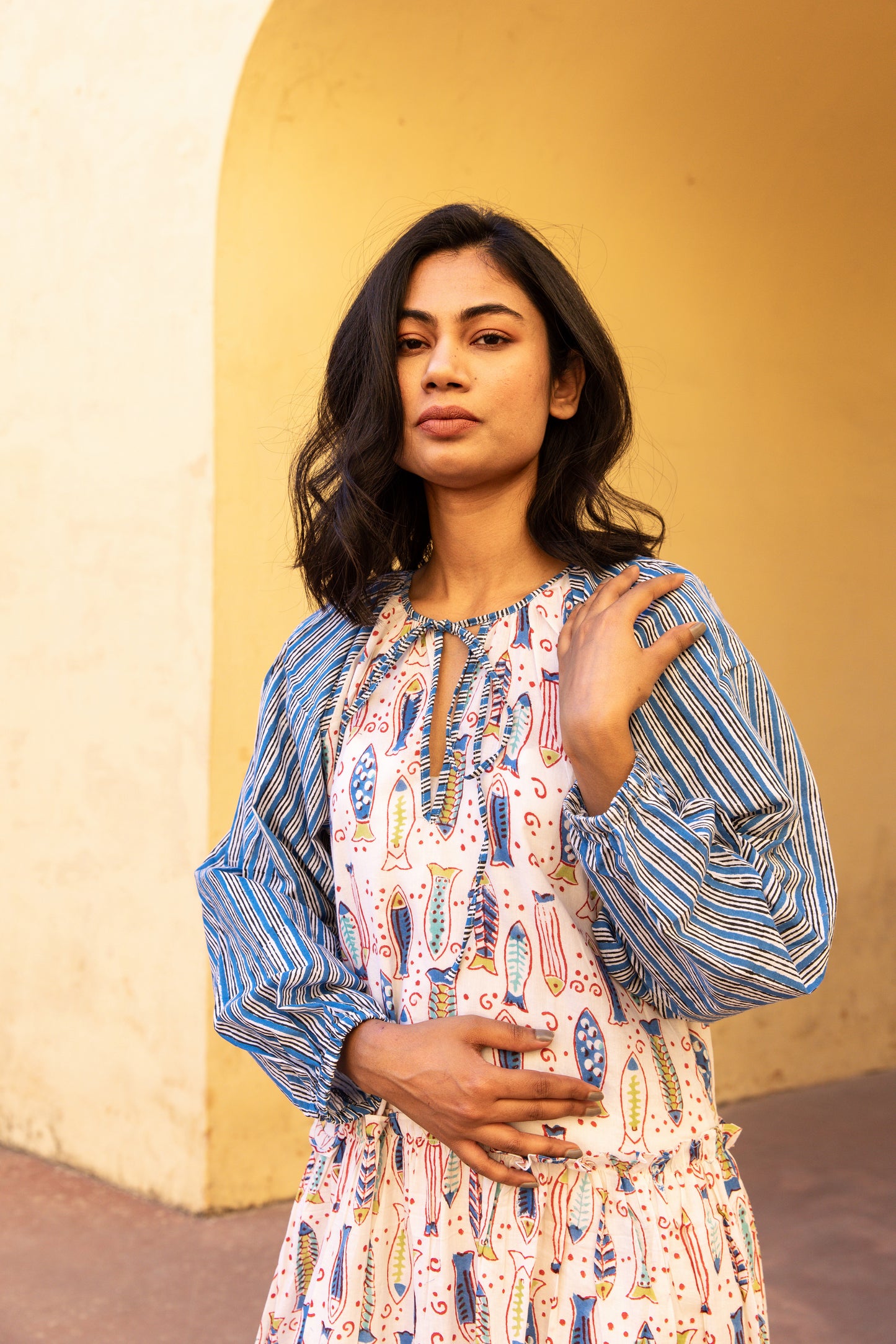 Sea breeze Tier Ruffle Dress