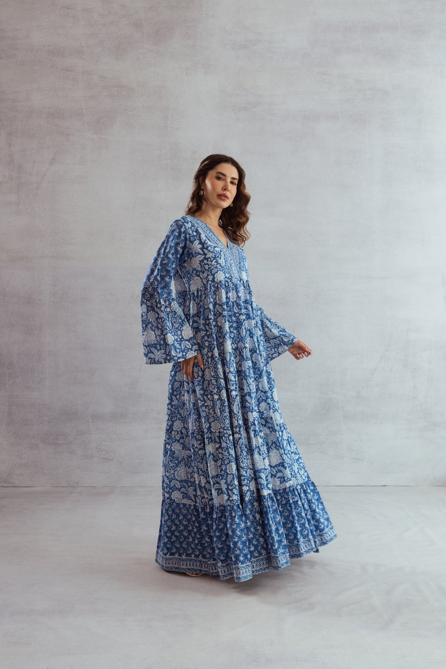 Huda tier Ruffle Dress