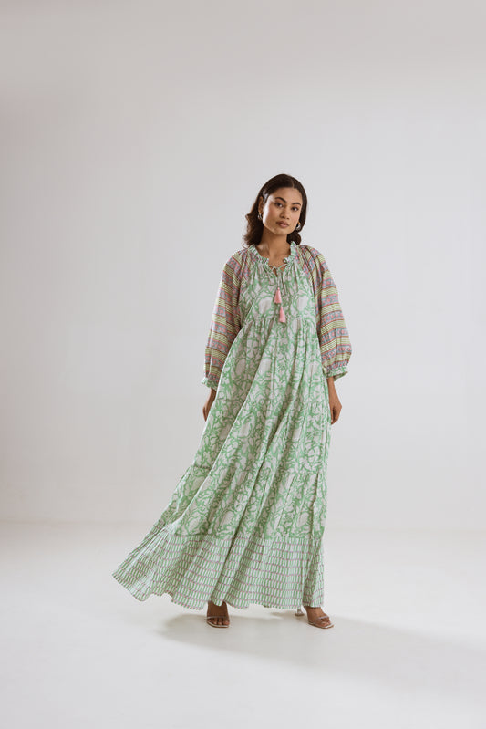 Kindal tier Ruffle Dress