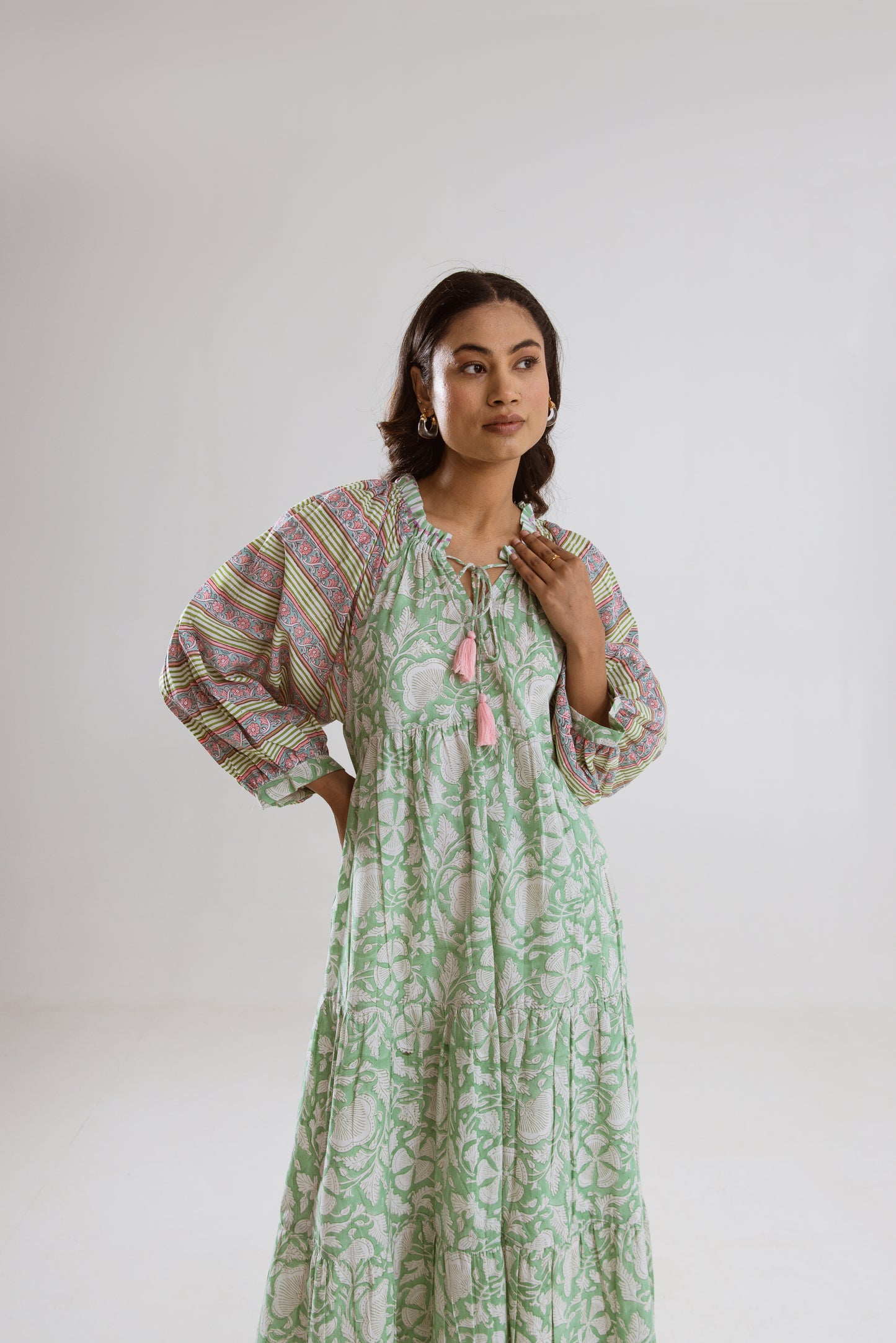 Kindal tier Ruffle Dress