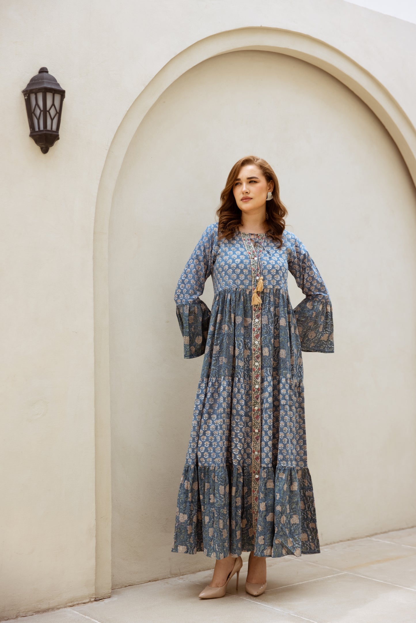 Hadela Tier Ruffle Dress