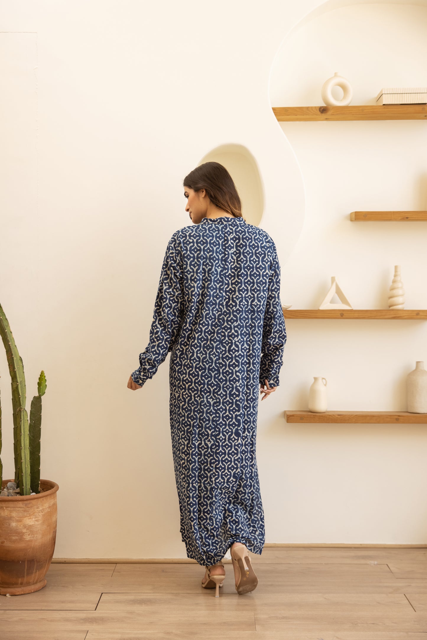 Indigo Shirt Dress